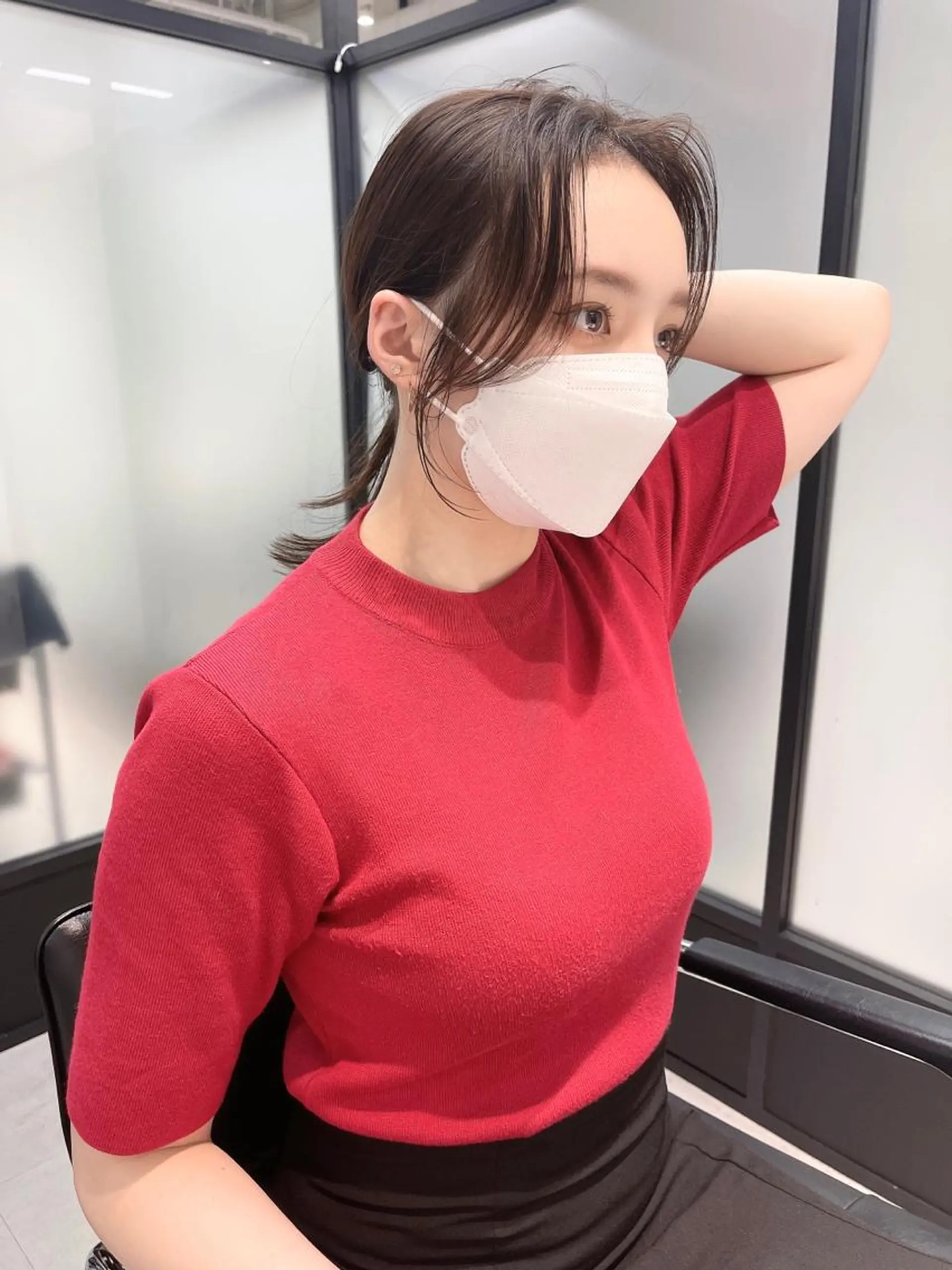 セミロング カット ヘアカラー トリートメント 韓国レイヤーカット 髪質改善▫️水野有真のヘアスタイル