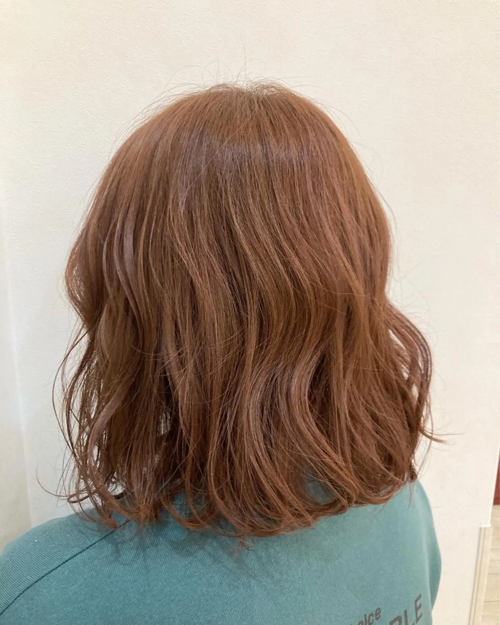 ミディアム カラー ブリーチ ブリーチなしカラー ピンクカラー Naka haraのヘアスタイル
