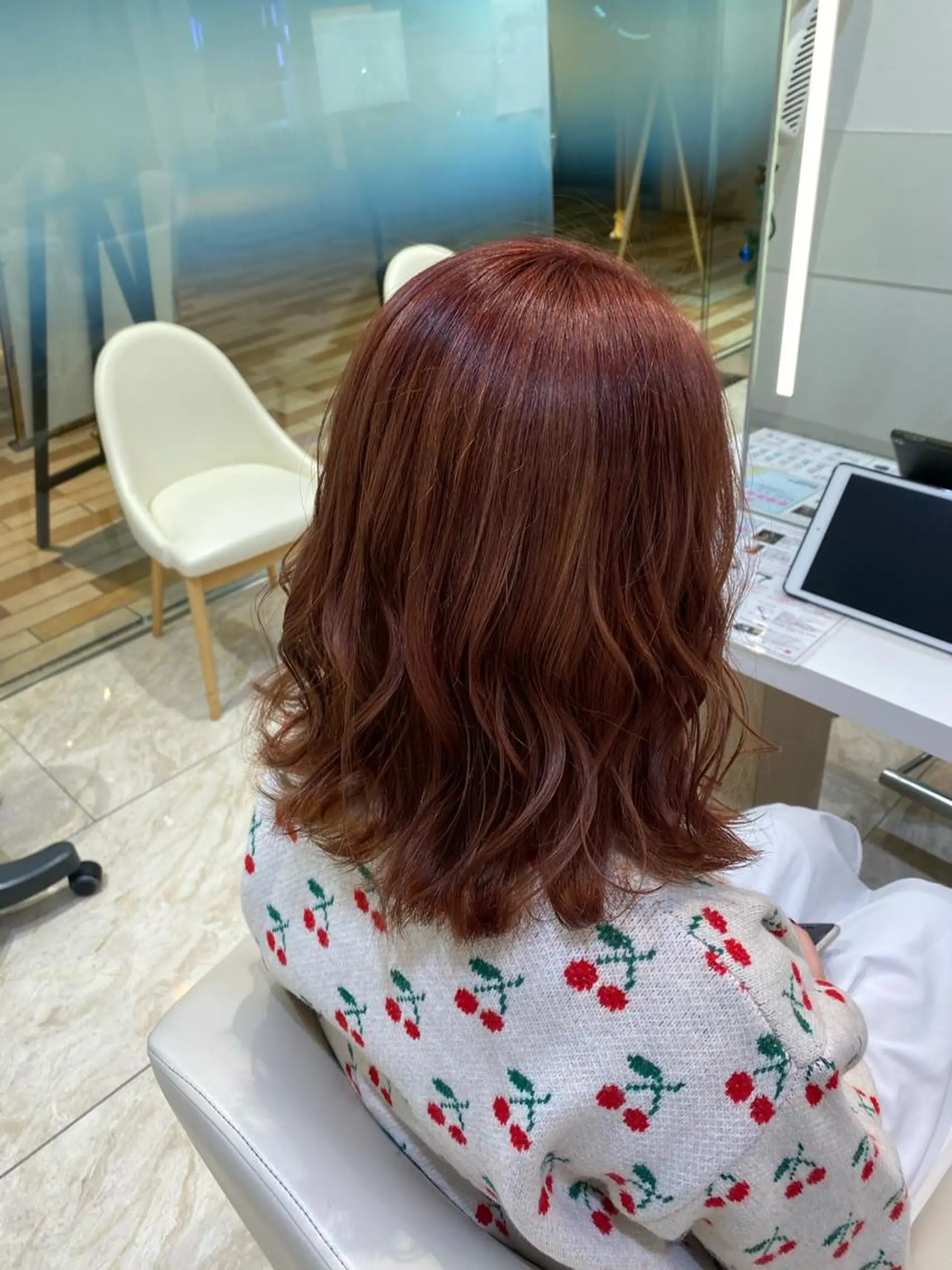 セミロング カラー ナチュラル艶カラー 🤎maoのヘアスタイル