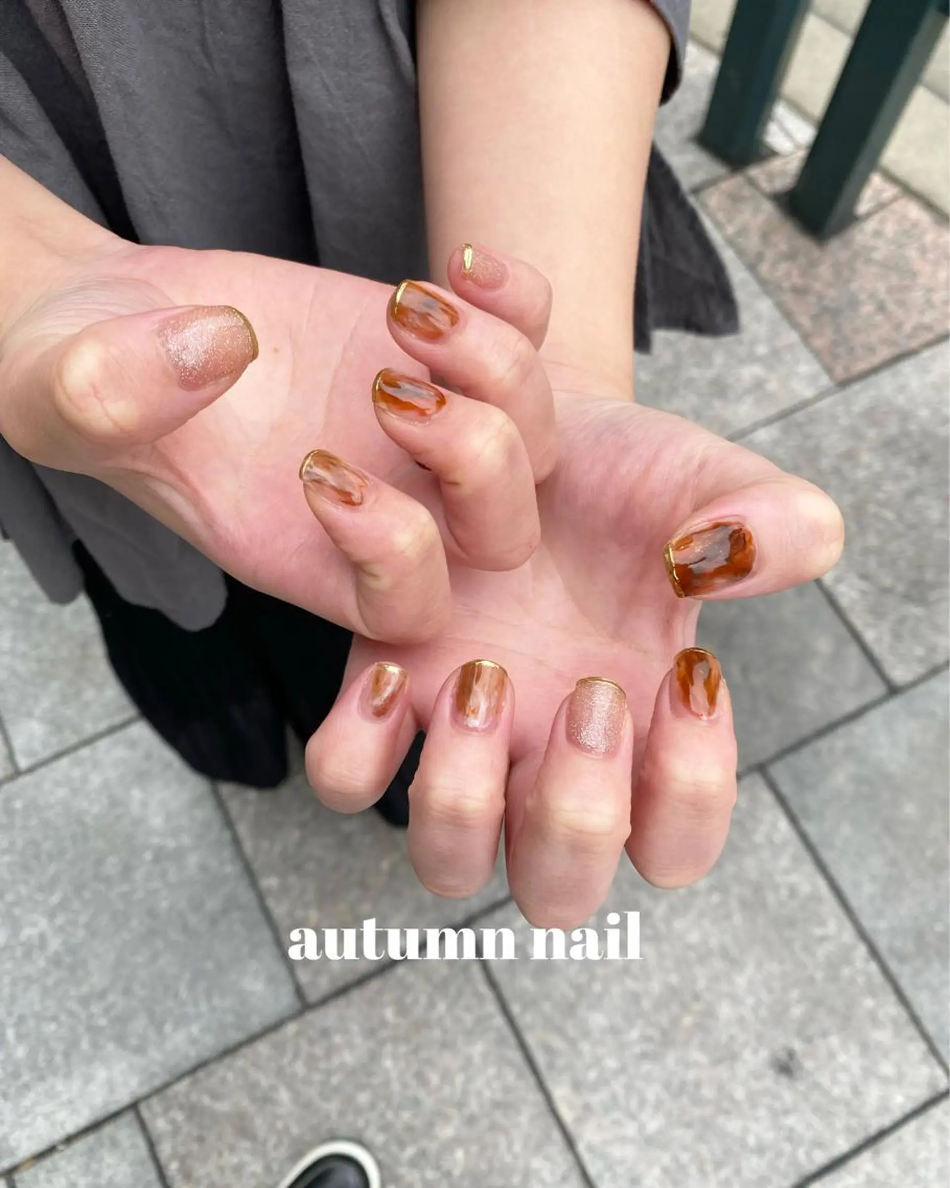 ネイル ハンドネイル 京都レイヤーカット/ 縮毛矯正/羽柴りくのヘアスタイル