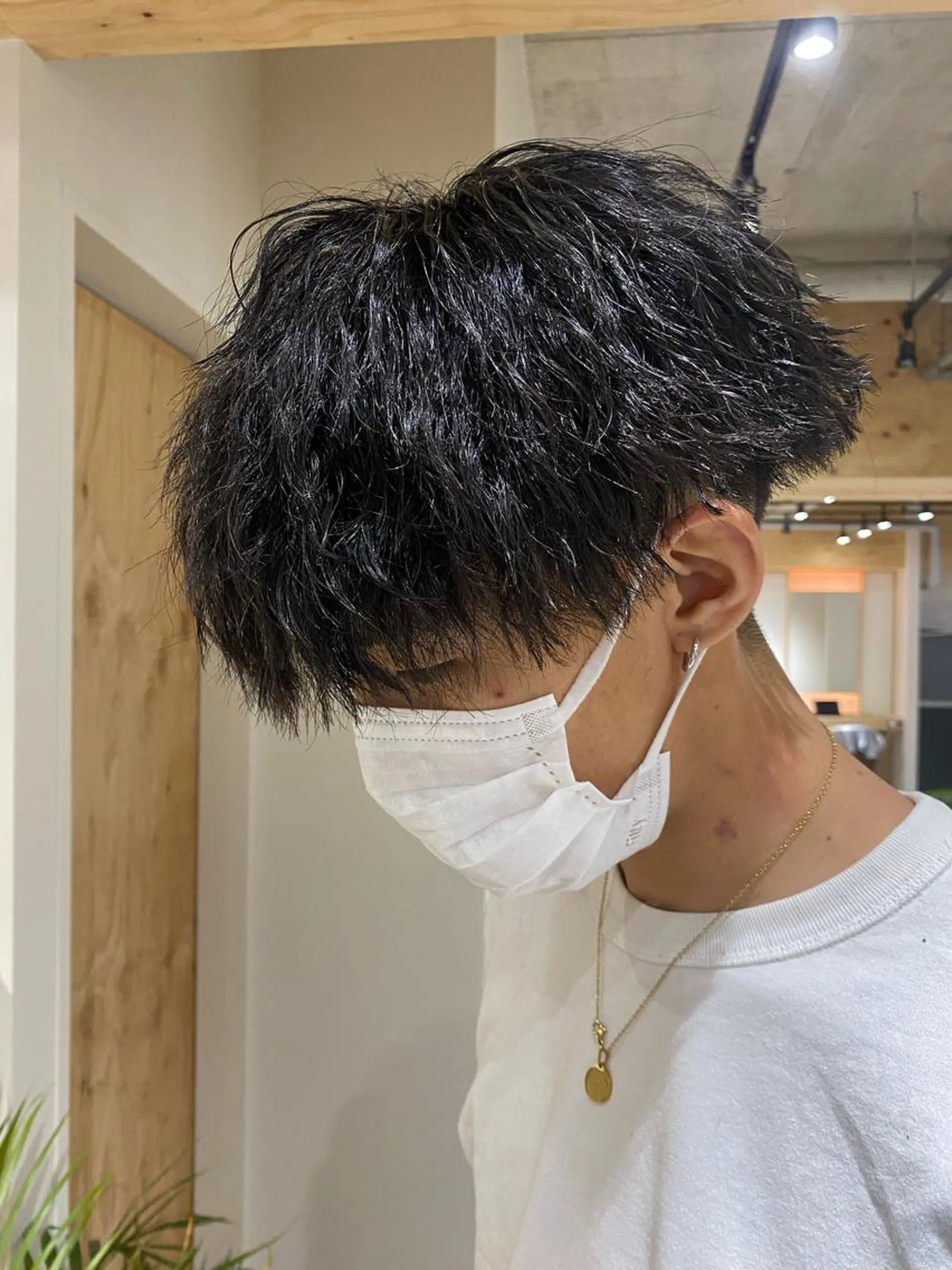 パーマ メンズ カット パーマ トリートメント ヘアセット メンズブリーチカラー /パーマ ごーた立川のヘアスタイル