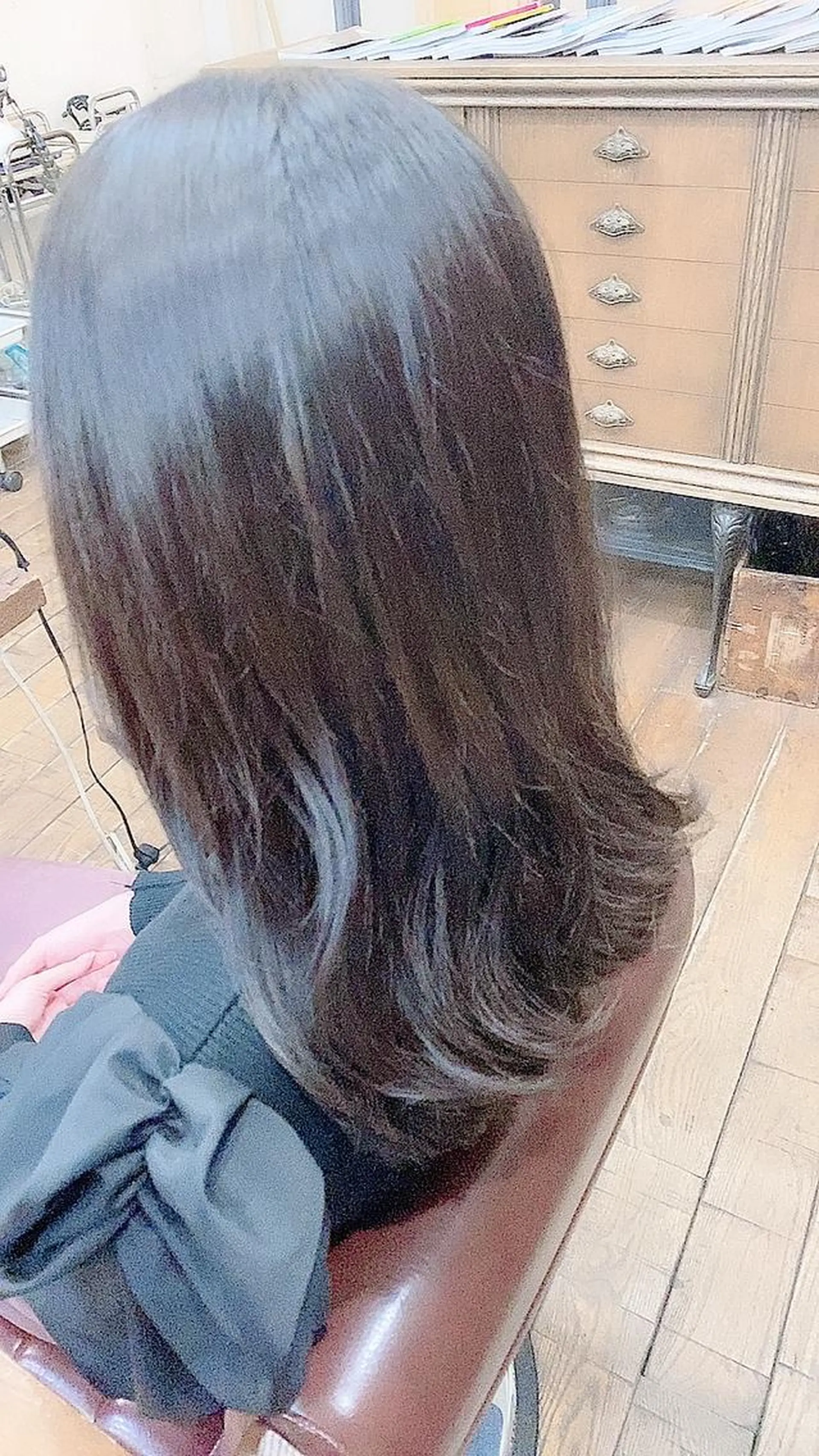 ミディアム カラー ヘアアレンジ グラデーションカラー 國分 伸也のヘアスタイル