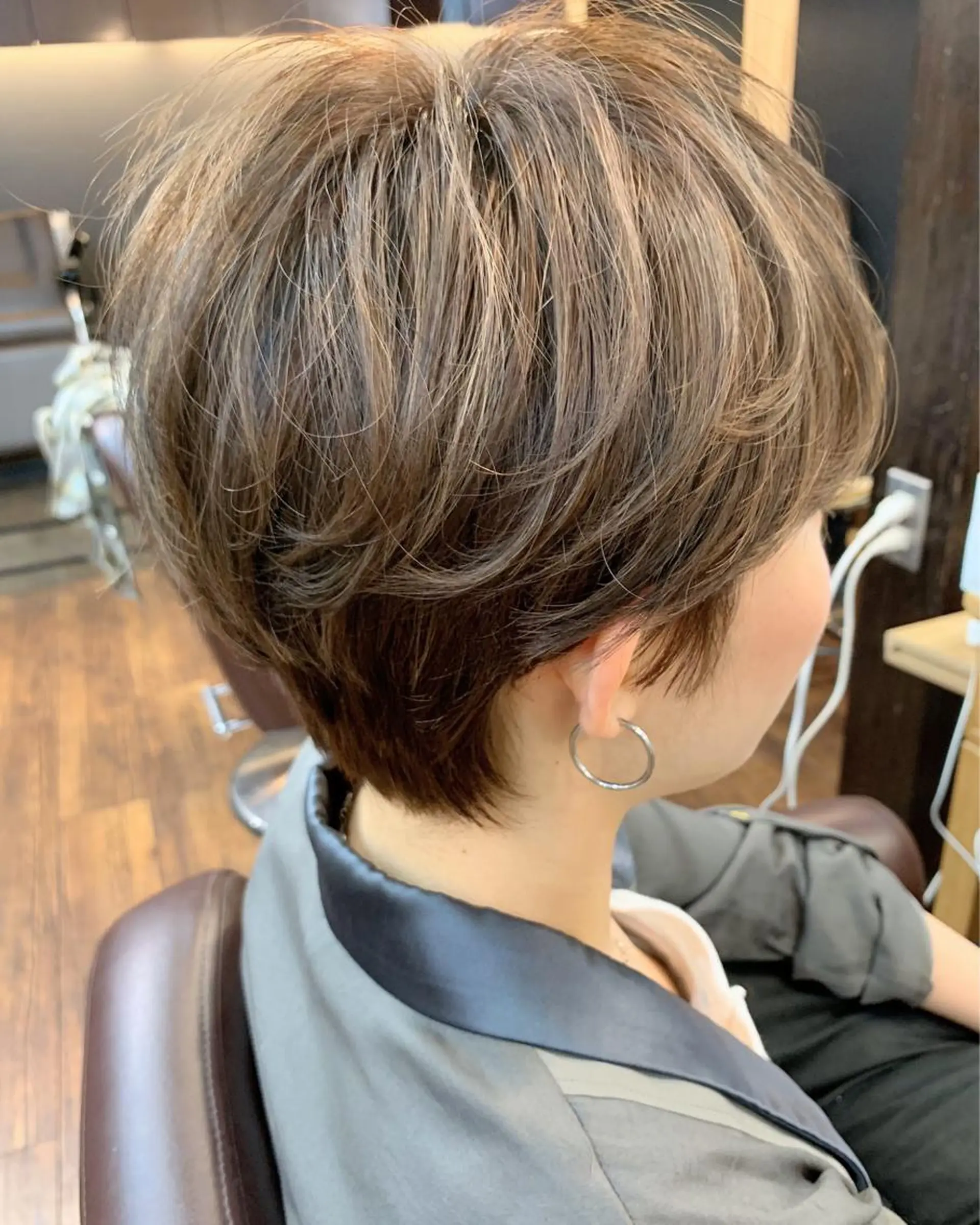 ショート 縮毛矯正/ショート/ レイヤー/畑中正敏のヘアスタイル