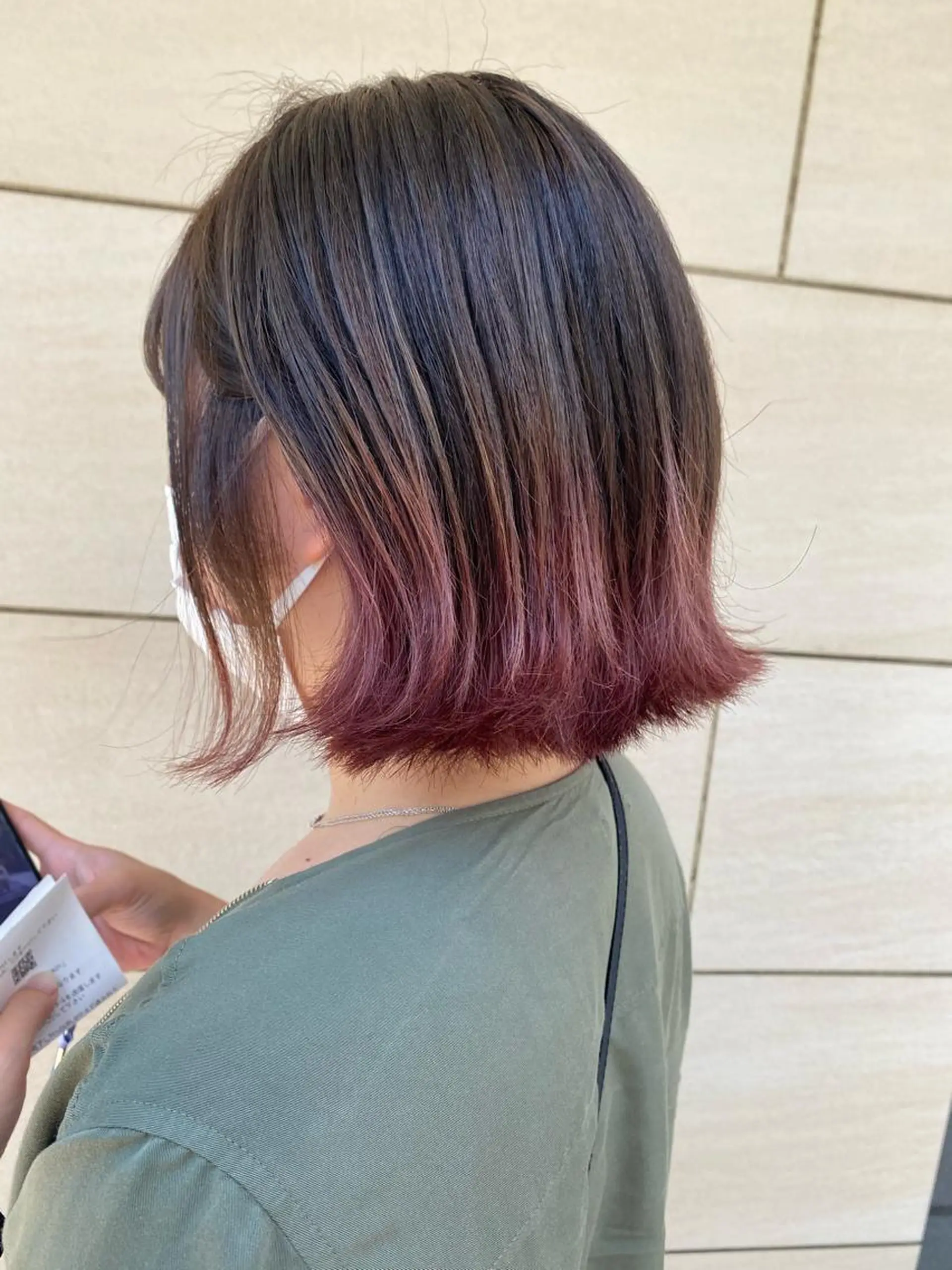 ミディアム カラー ブリーチ 透明感カラー ピンクカラー 有馬ミク🌈 似合わせ美容師のヘアスタイル