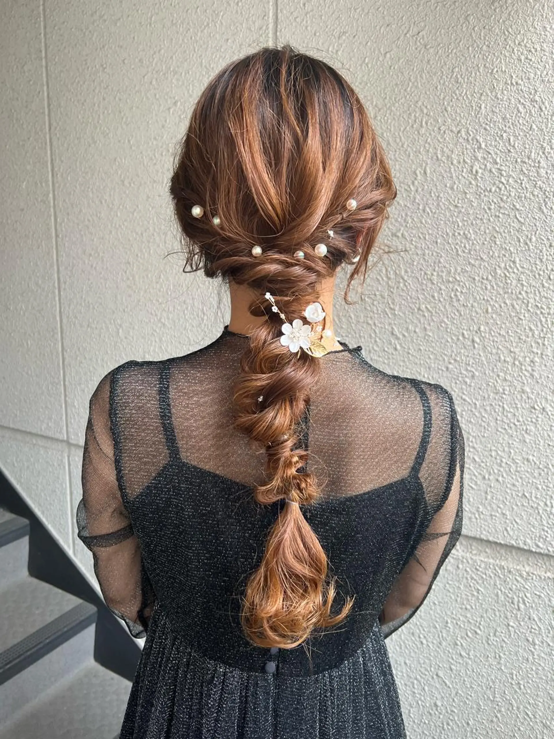 ロング ヘアアレンジ ヘアセット カラーパティシエ facce🌼ikoのヘアスタイル