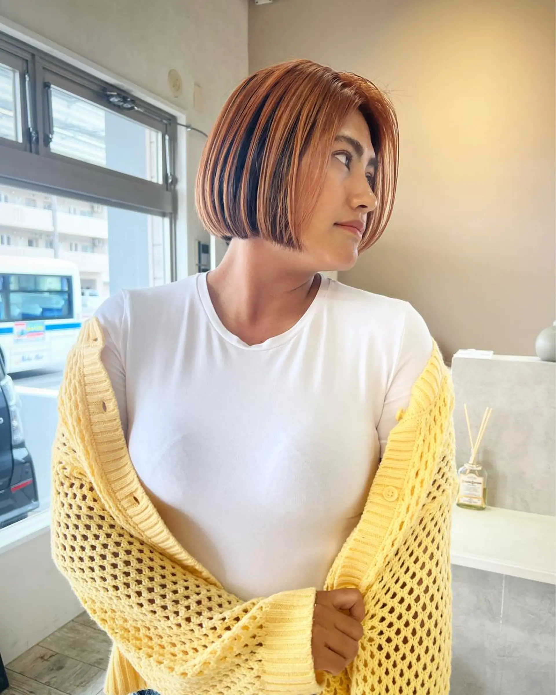 ショート カラー テトネ タカシのヘアスタイル