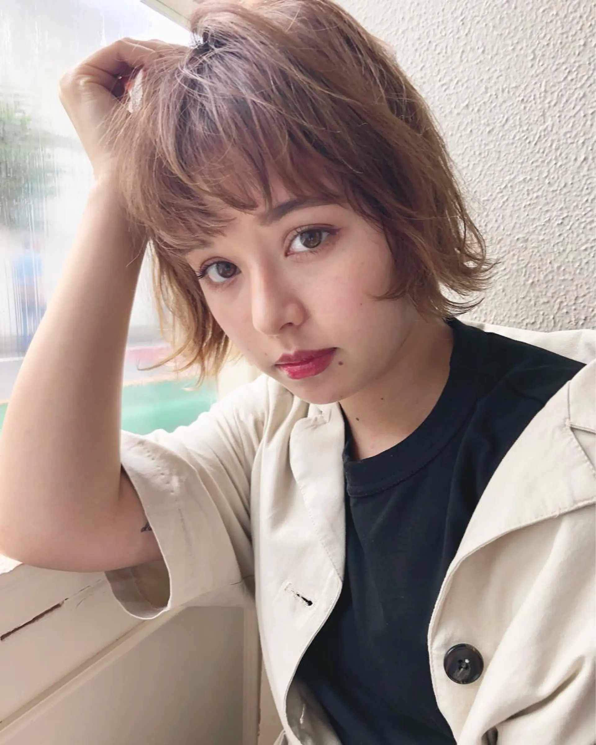 ショート パーマ 店長/mao/ 前髪/顔周りカットのヘアスタイル