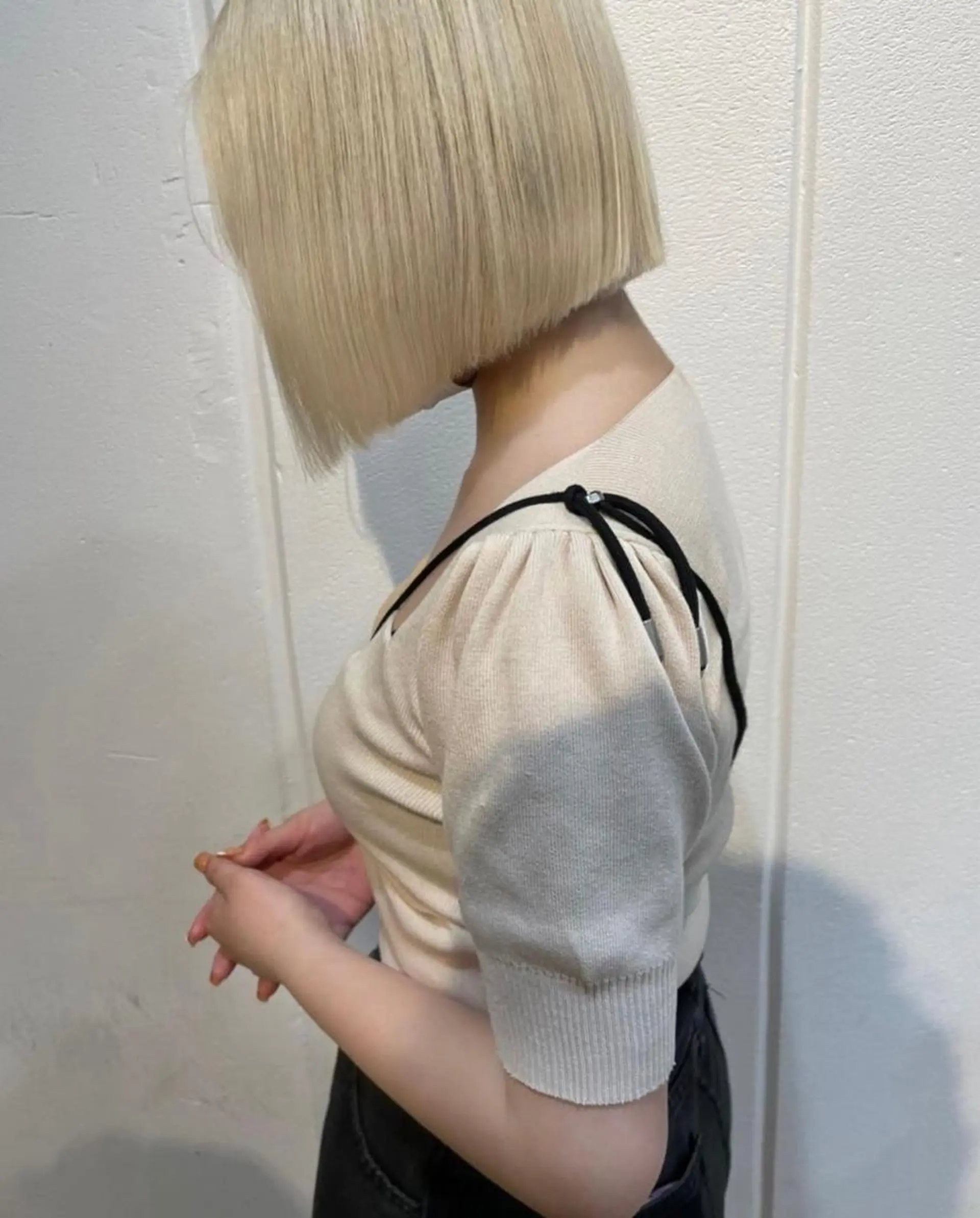 ショート 切りっぱなしボブ ボブ ヘアカラー 透明感カラー/ 髪質改善✨️💞萌愛のヘアスタイル