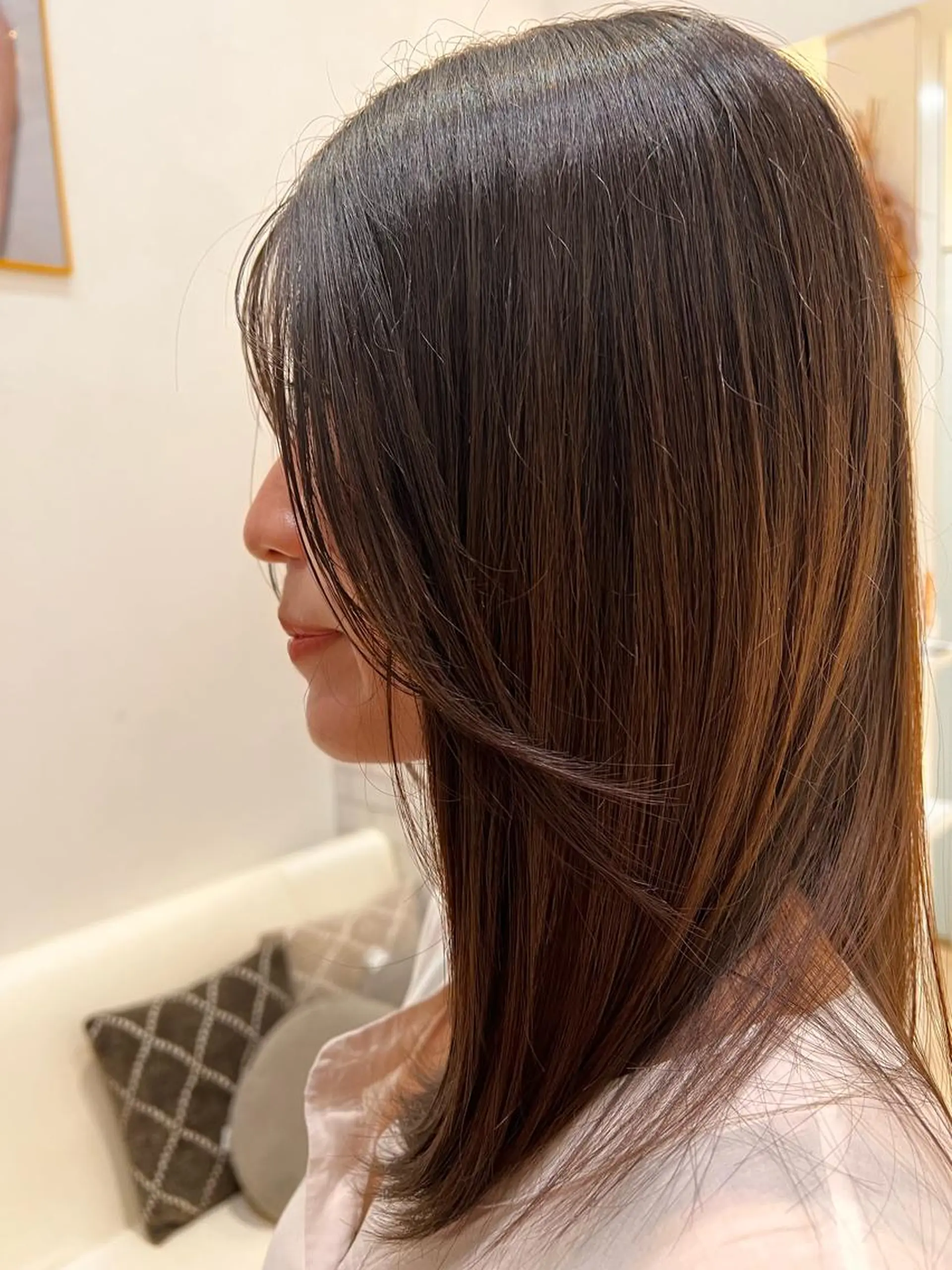 ミディアム カラー パーマ メンズ キッズ ネイル マツエク・マツパ アイブロウ カット 堀井 凌平のヘアスタイル