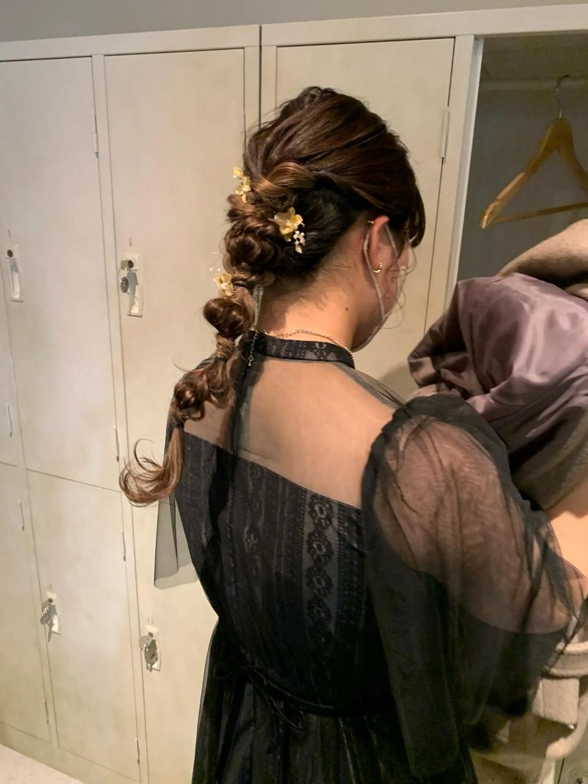 ロング カラー ヘアアレンジ ヘアセット ブリーチ/アレンジ 天満/chihiroのヘアスタイル