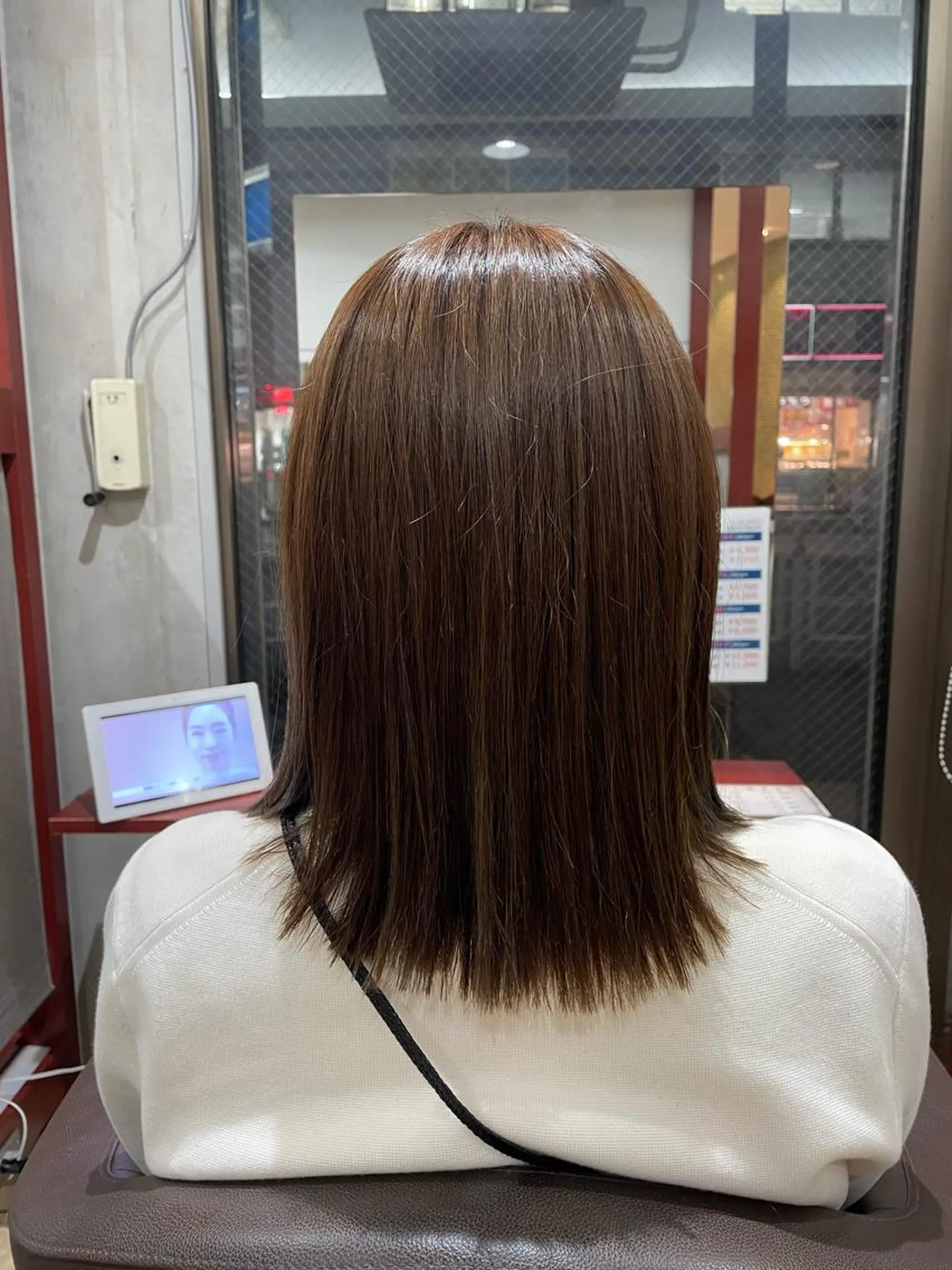 ミディアム ミディアムパーマ 福田 秀好のヘアスタイル