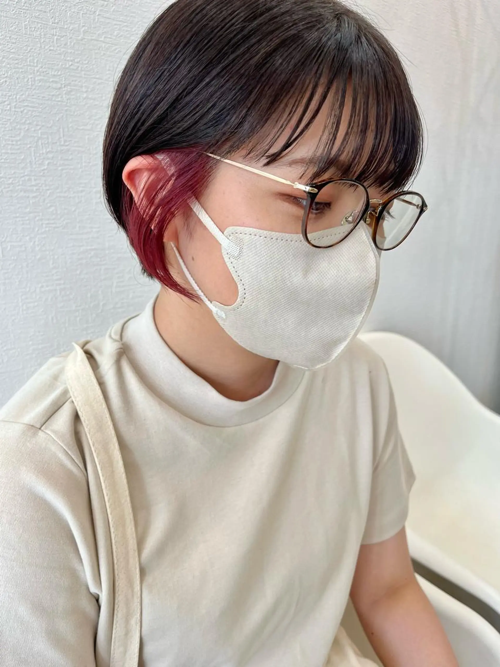 ショート カラー カット ヘアカラー トリートメント 🌼sunc HINAMI🌼のヘアスタイル