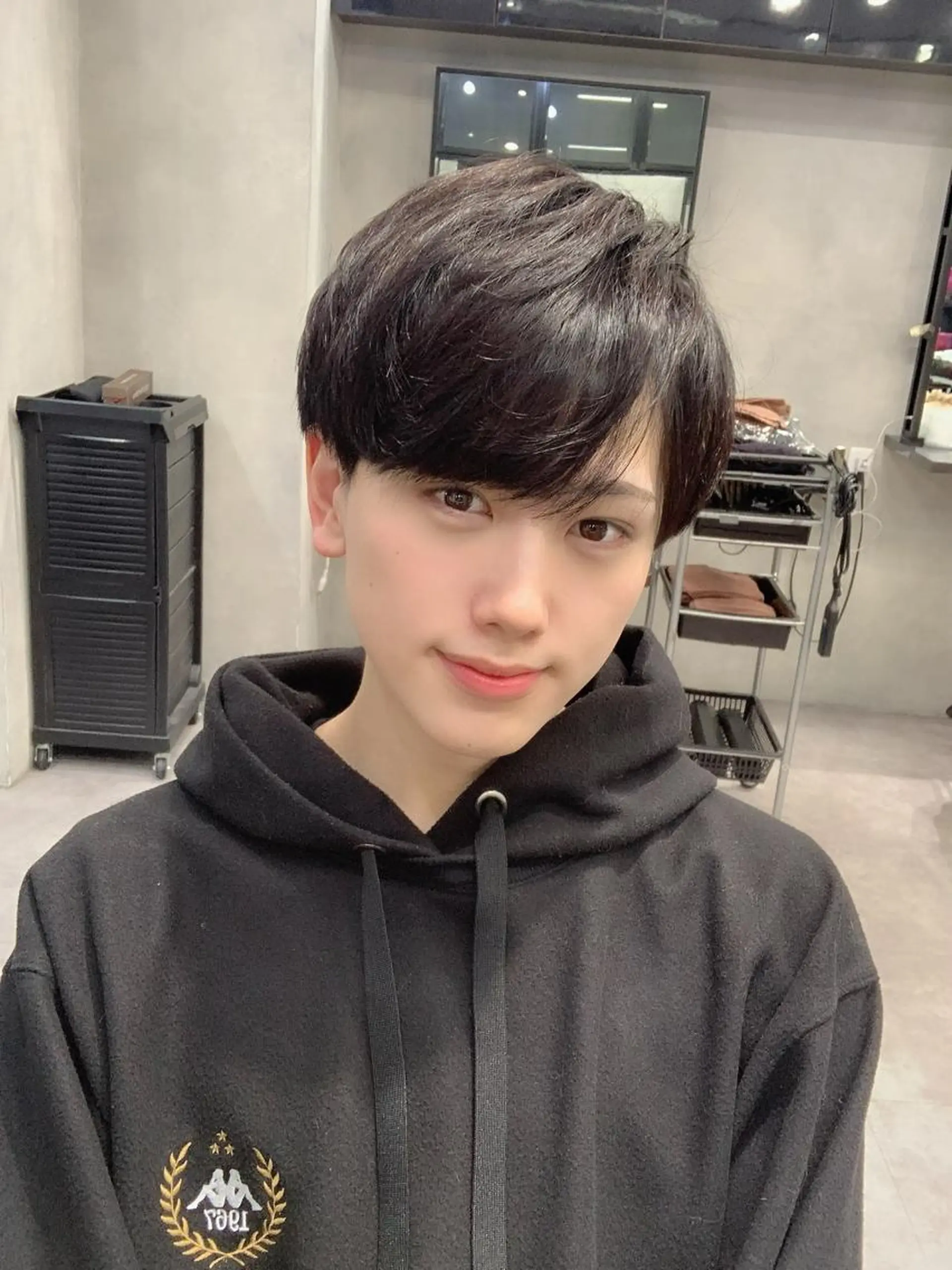 ショート メンズ アイブロウ メンズ就活ヘア マッシュ カット ヘッドスパ ヘアセット SALOWIN所属・半個室メンズ カット🥕羽鳥淳妃のヘアスタイル