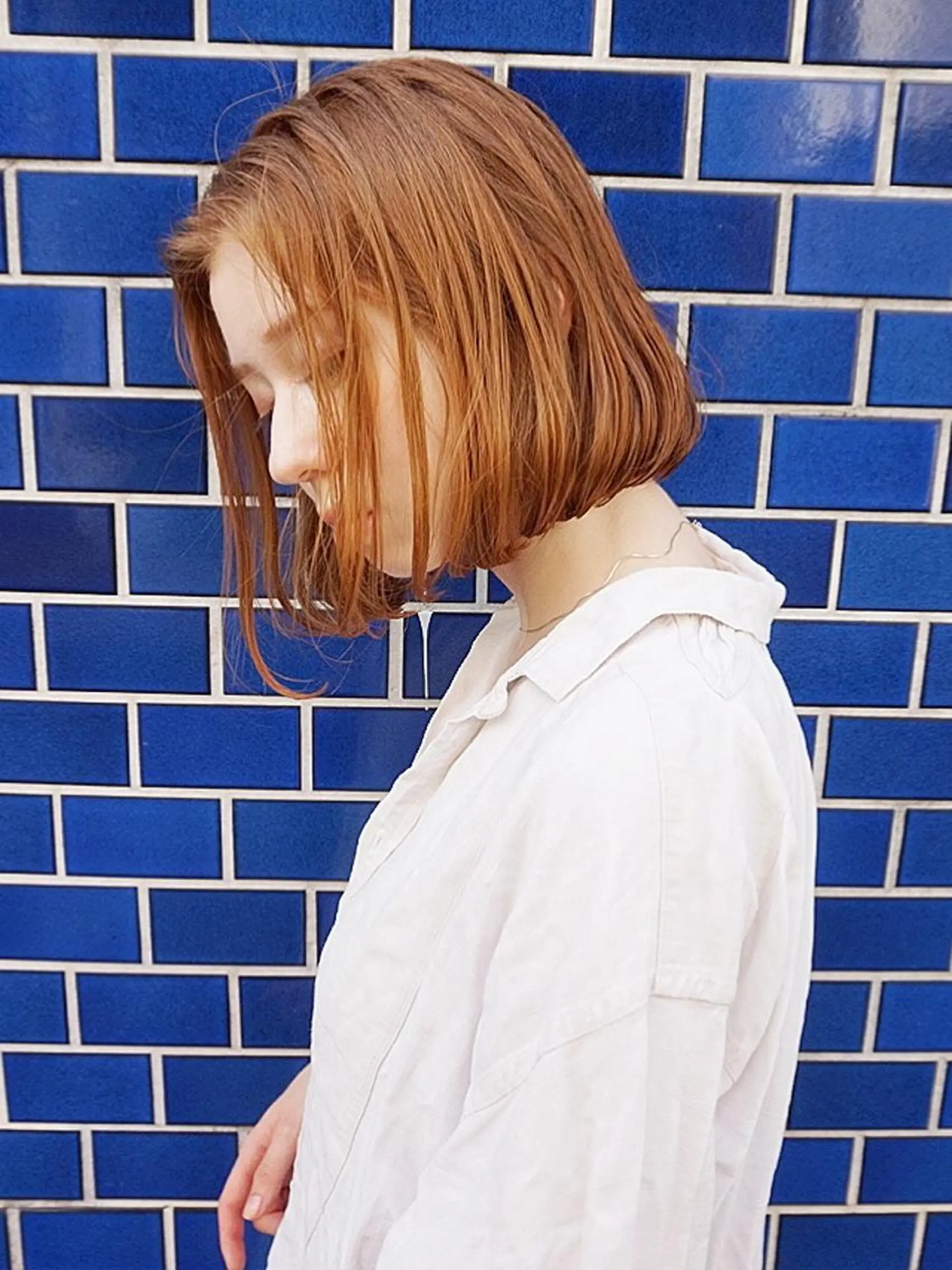 ショート カラー ベージュカラー オレンジ オレンジベージュ コジマ ダイスケのヘアスタイル