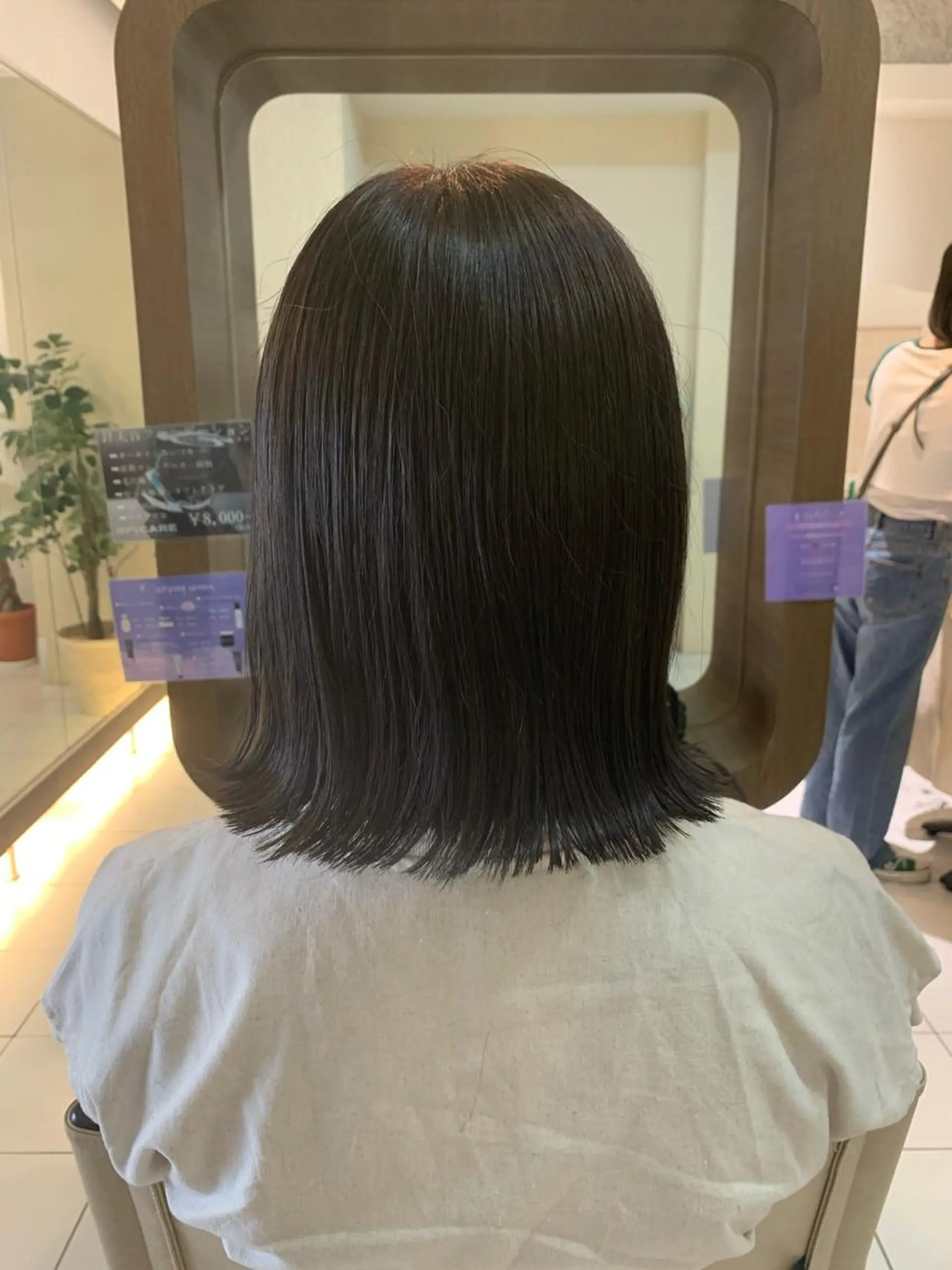 ミディアム ボブ 外ハネヘア カット ダブルカラー/ウルフ 上田　航平のヘアスタイル