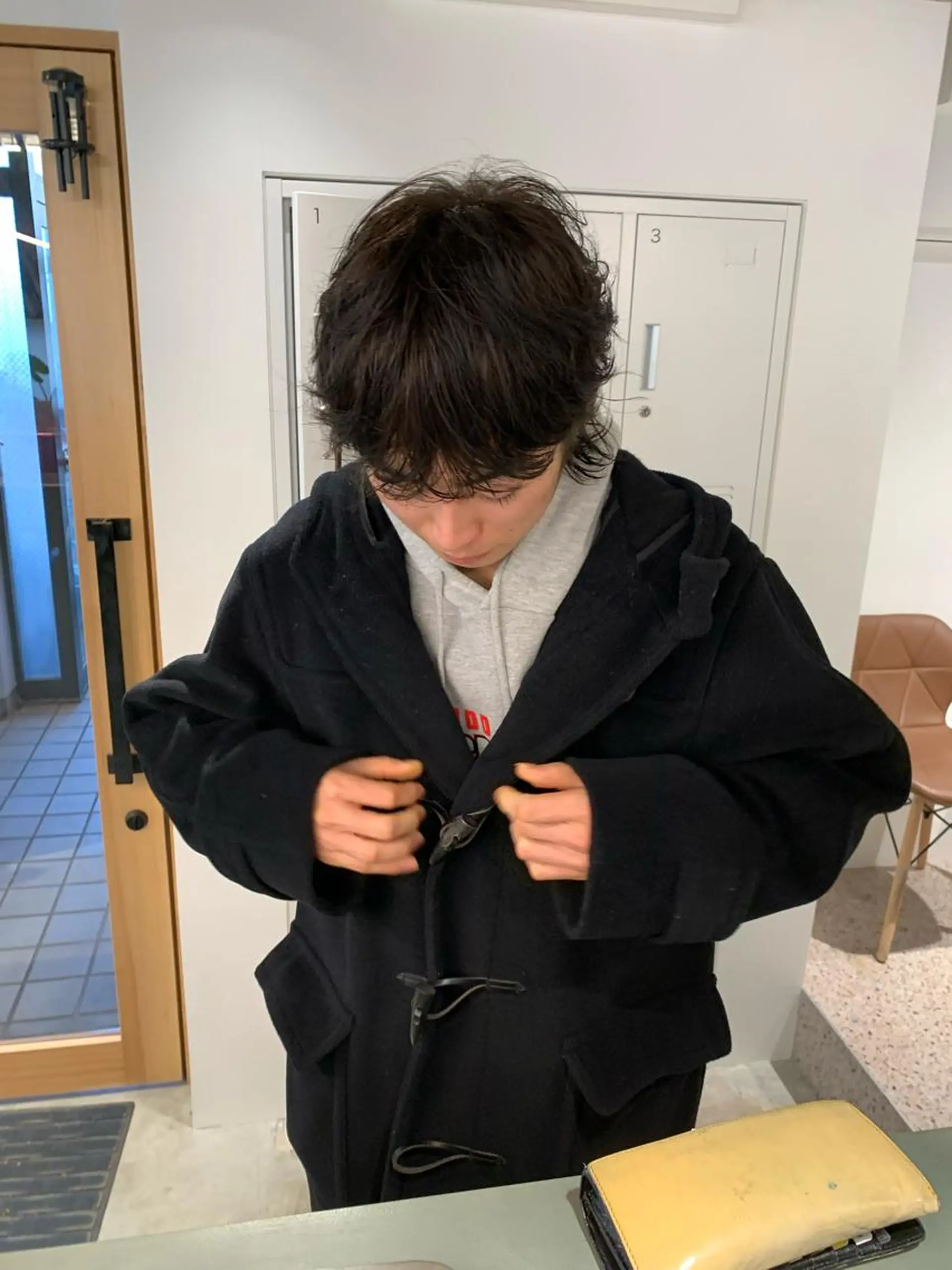 ショート カラー パーマ メンズ アッシュ ヘアカラー TONUKOA RUA下北沢店【トヌコア ルア】所属・丸山璃子 /パーマ/レイヤーのヘアスタイル