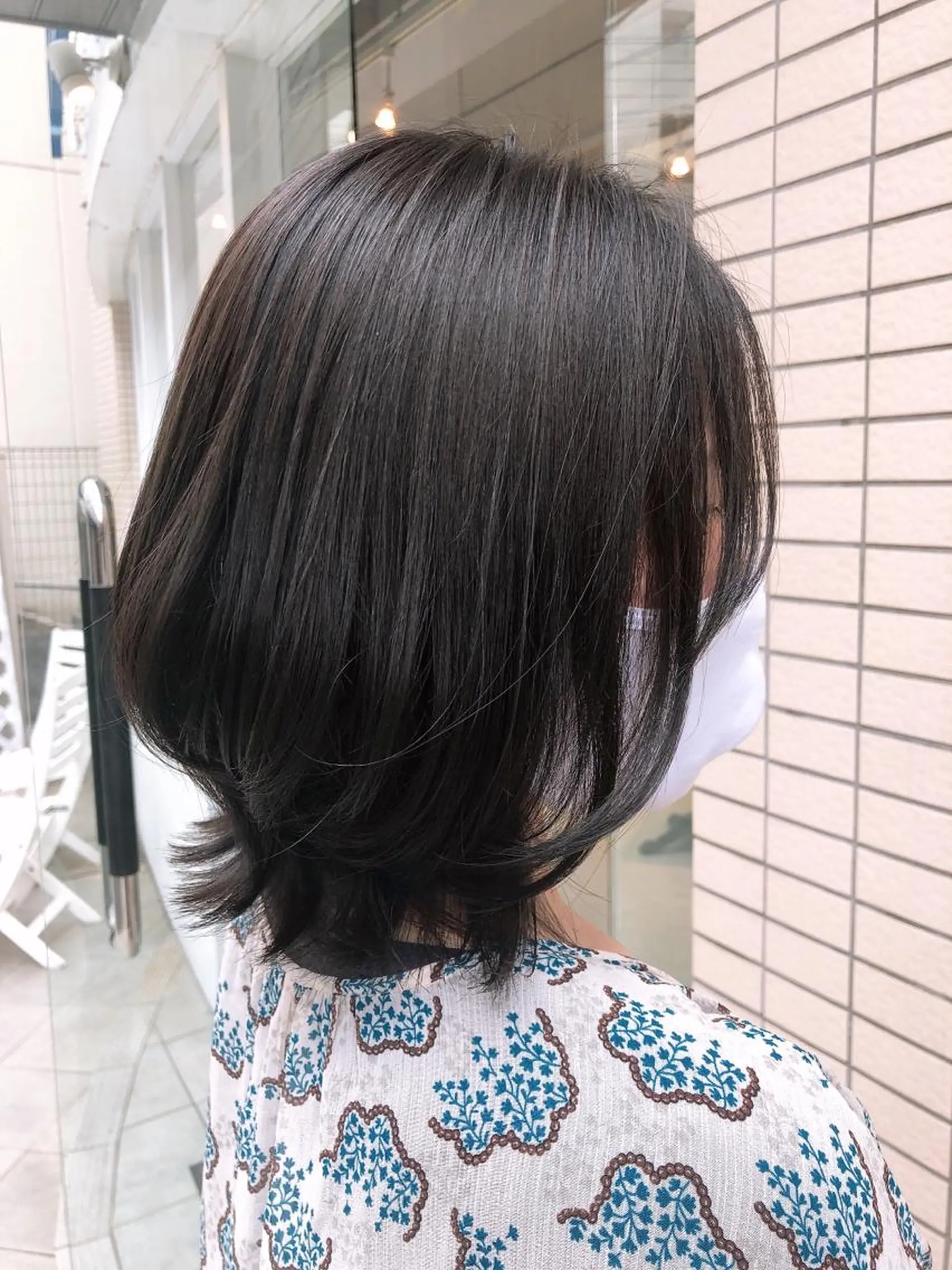 ミディアム ボブレイヤー ボブ レイヤーカット カット トリートメント 阿部 美咲のヘアスタイル