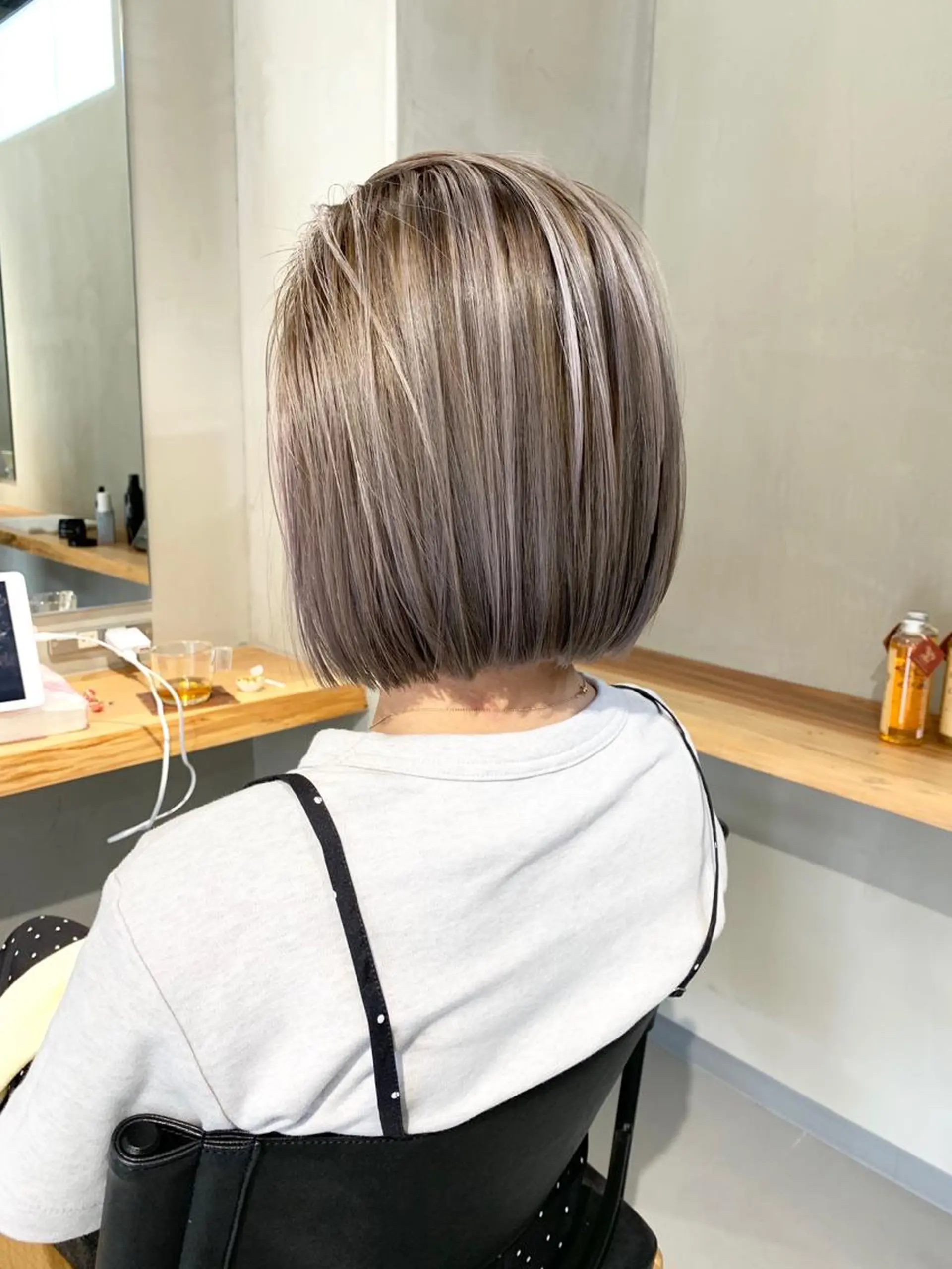 ミディアム カラー yuga/ パーマのヘアスタイル