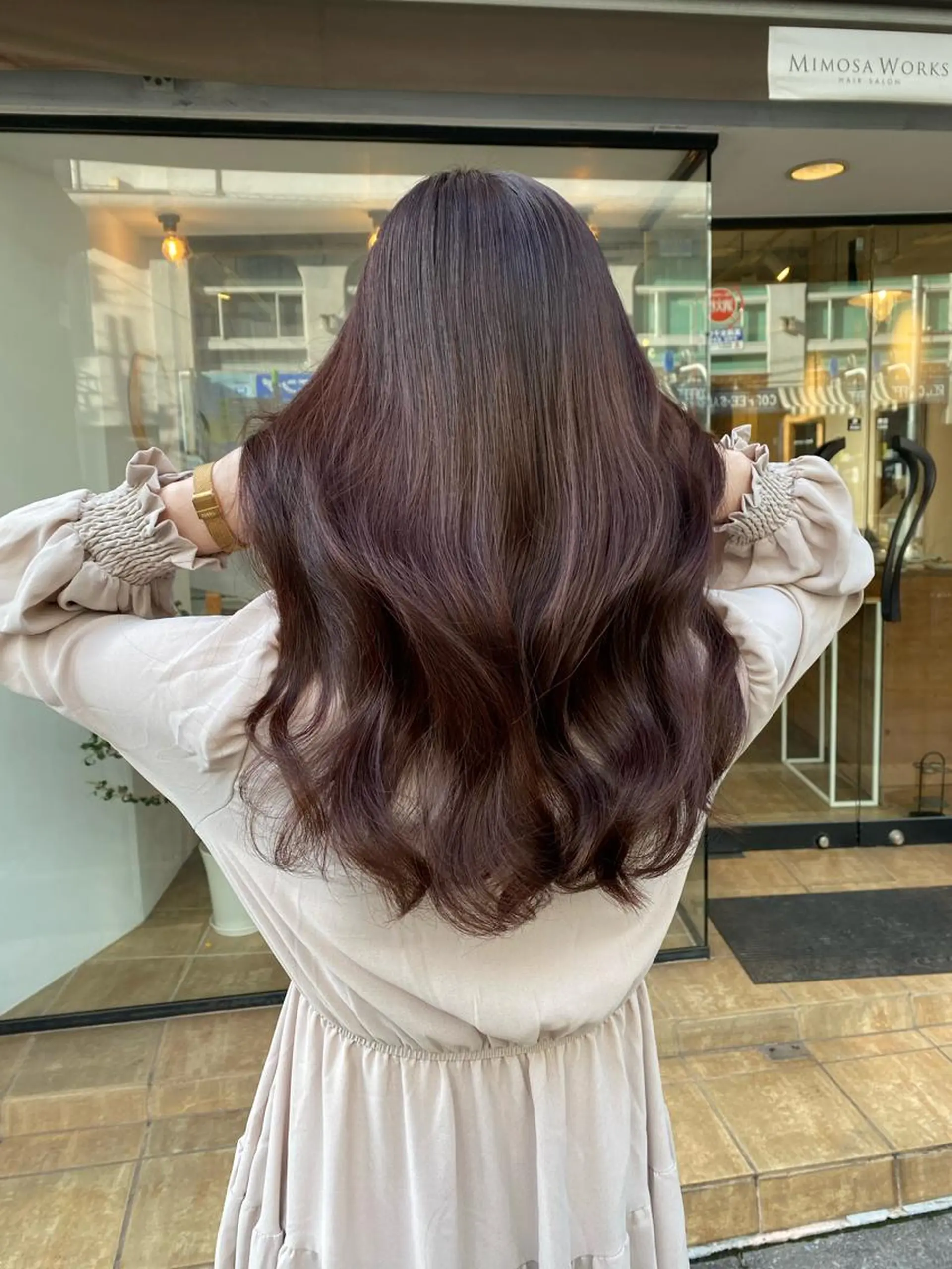 ロング カラー Joule銀座 石山あやのヘアスタイル