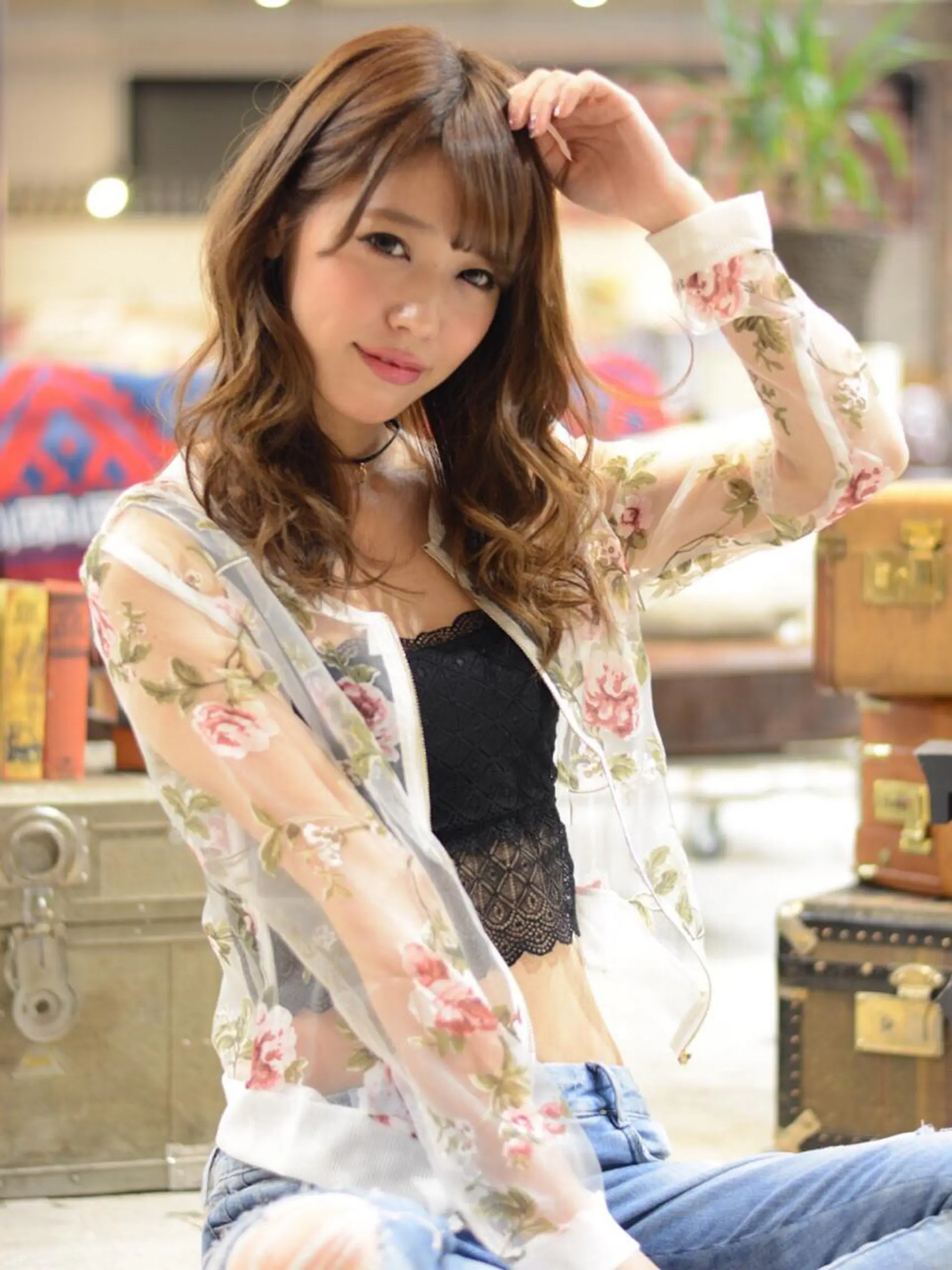 セミロング カラー パーマ ヘアアレンジ メンズ Forest. -髪質改善-のヘアスタイル