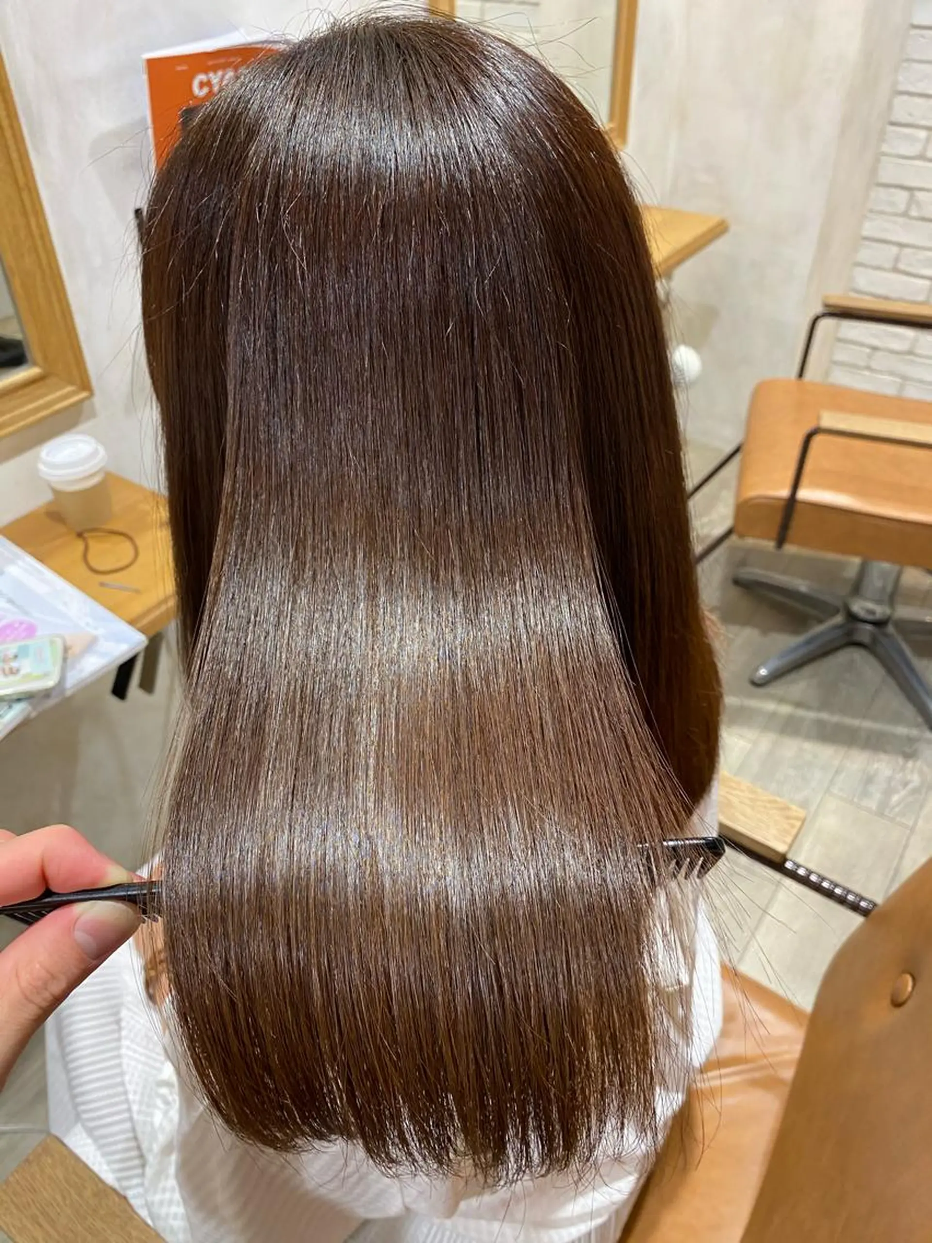 ロング カラー パーマ メンズ 縮毛矯正 keshiki大名所属・Keshiki大名 安部 真輝のヘアスタイル