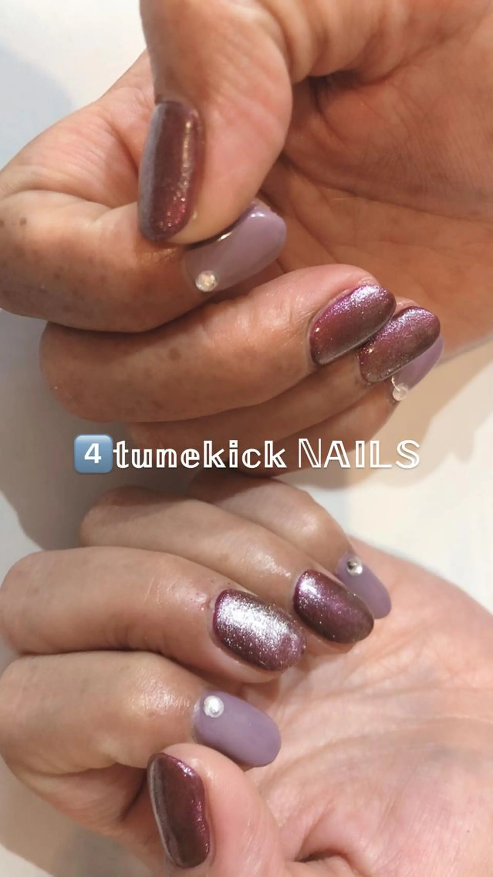 ネイル マグネットネイル 4tunekick NAILS(フォーチュンキックネイルズ)所属・光森 淳子のネイルデザイン