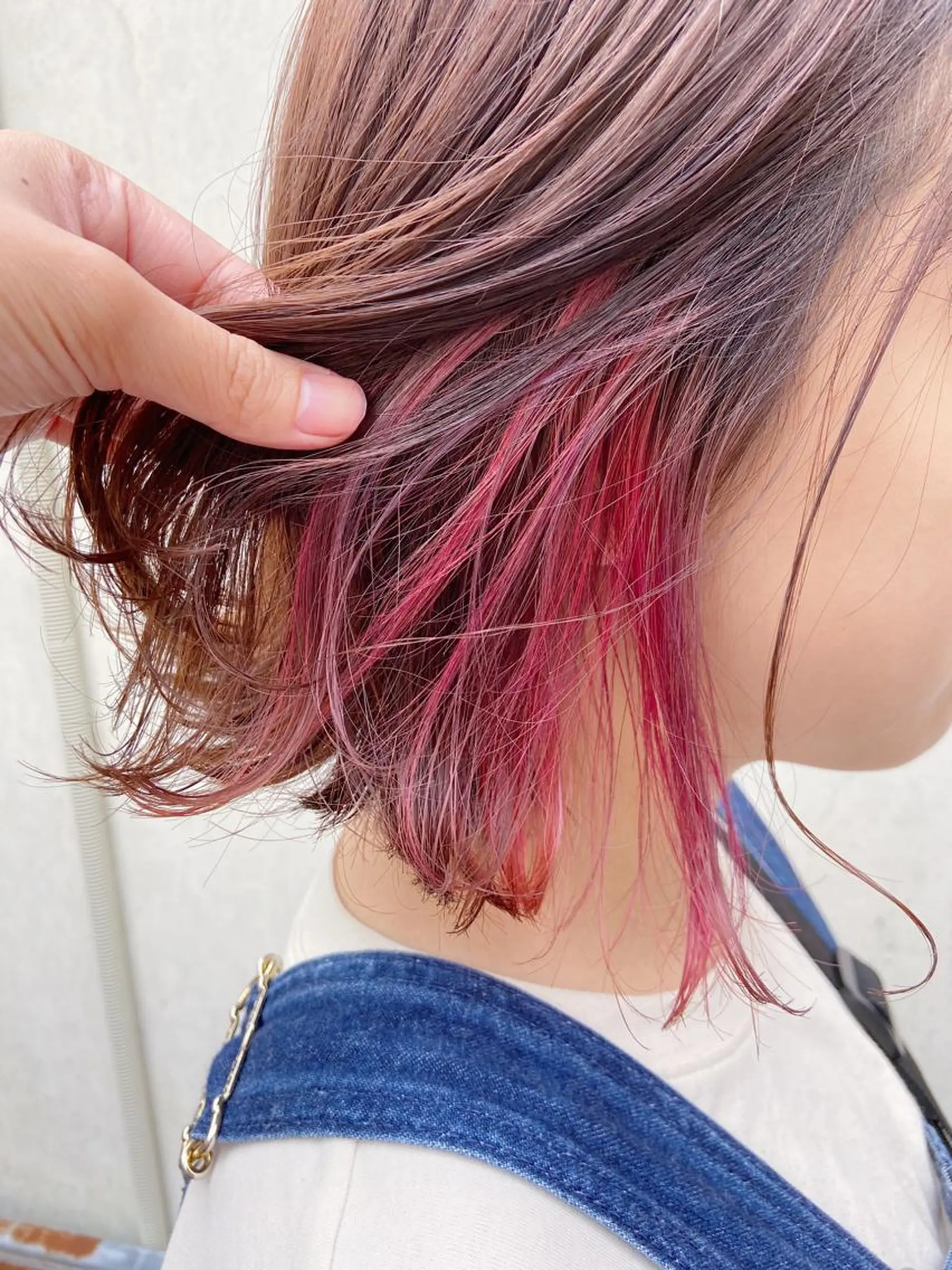 ミディアム カラー ピンクカラー パープルカラー 【カラーリスト】 Likka.のヘアスタイル