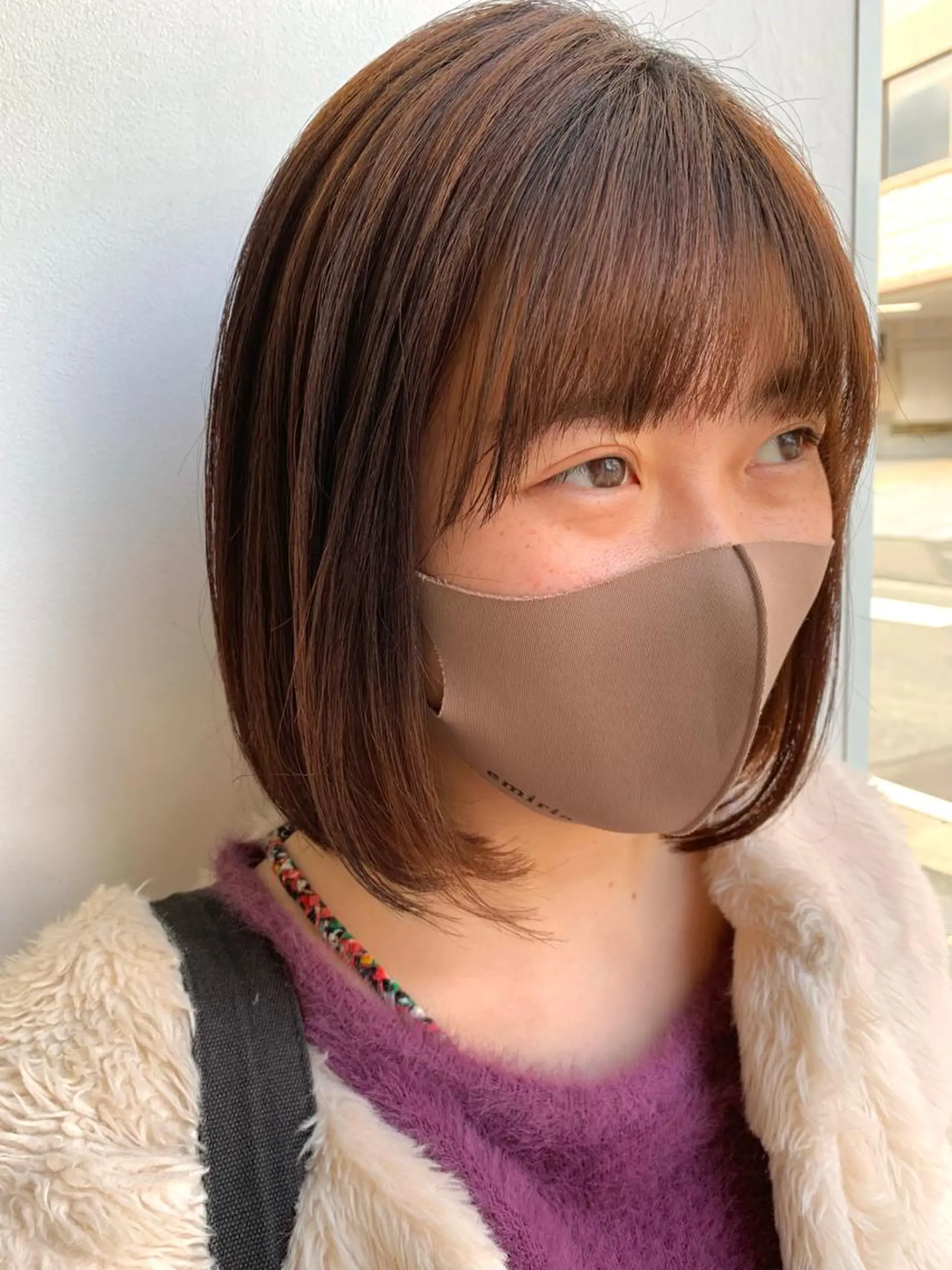 ショート カラー ボブ 園 冬稀のヘアスタイル