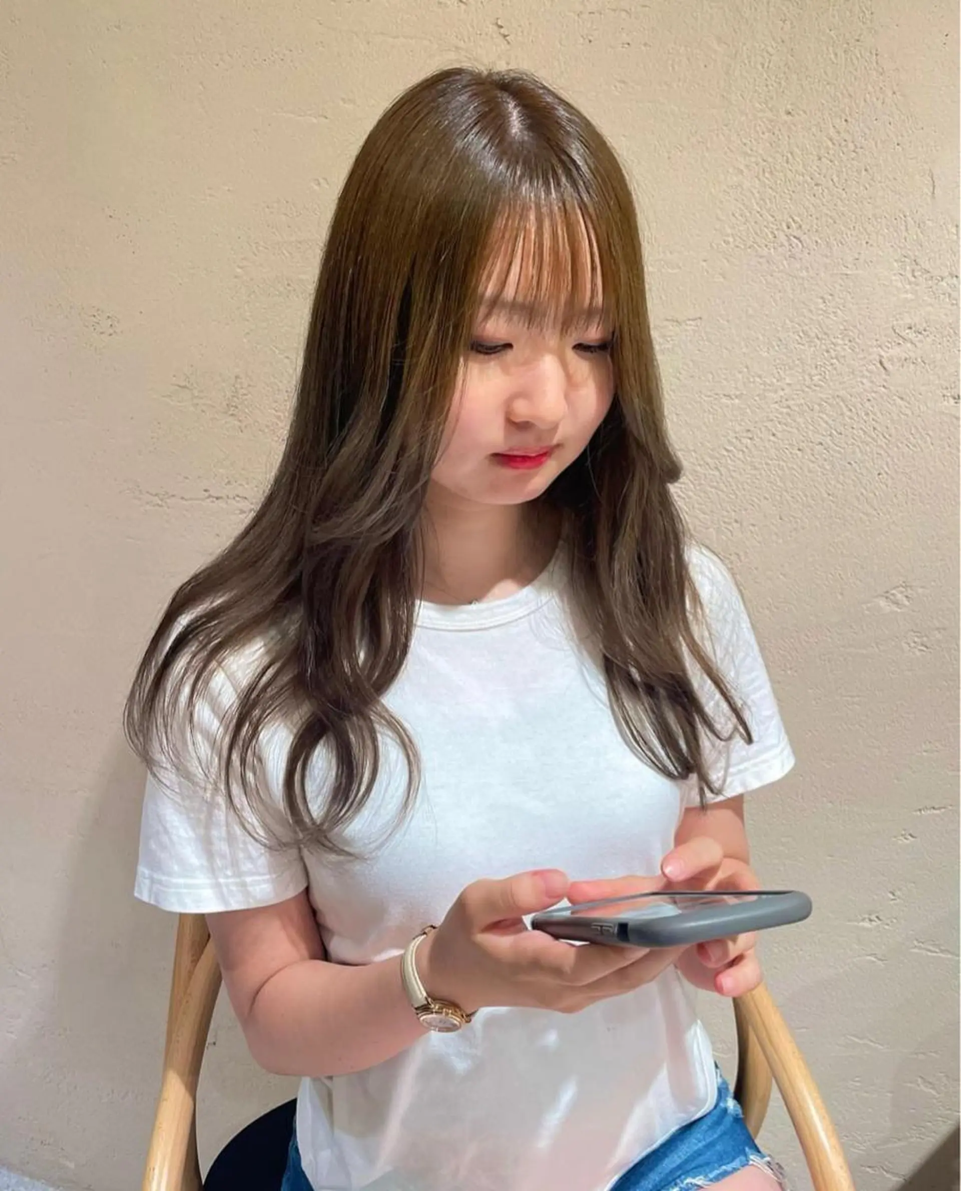 カラー ベージュカラー オリーブベージュ RiRiko /表参道のヘアスタイル