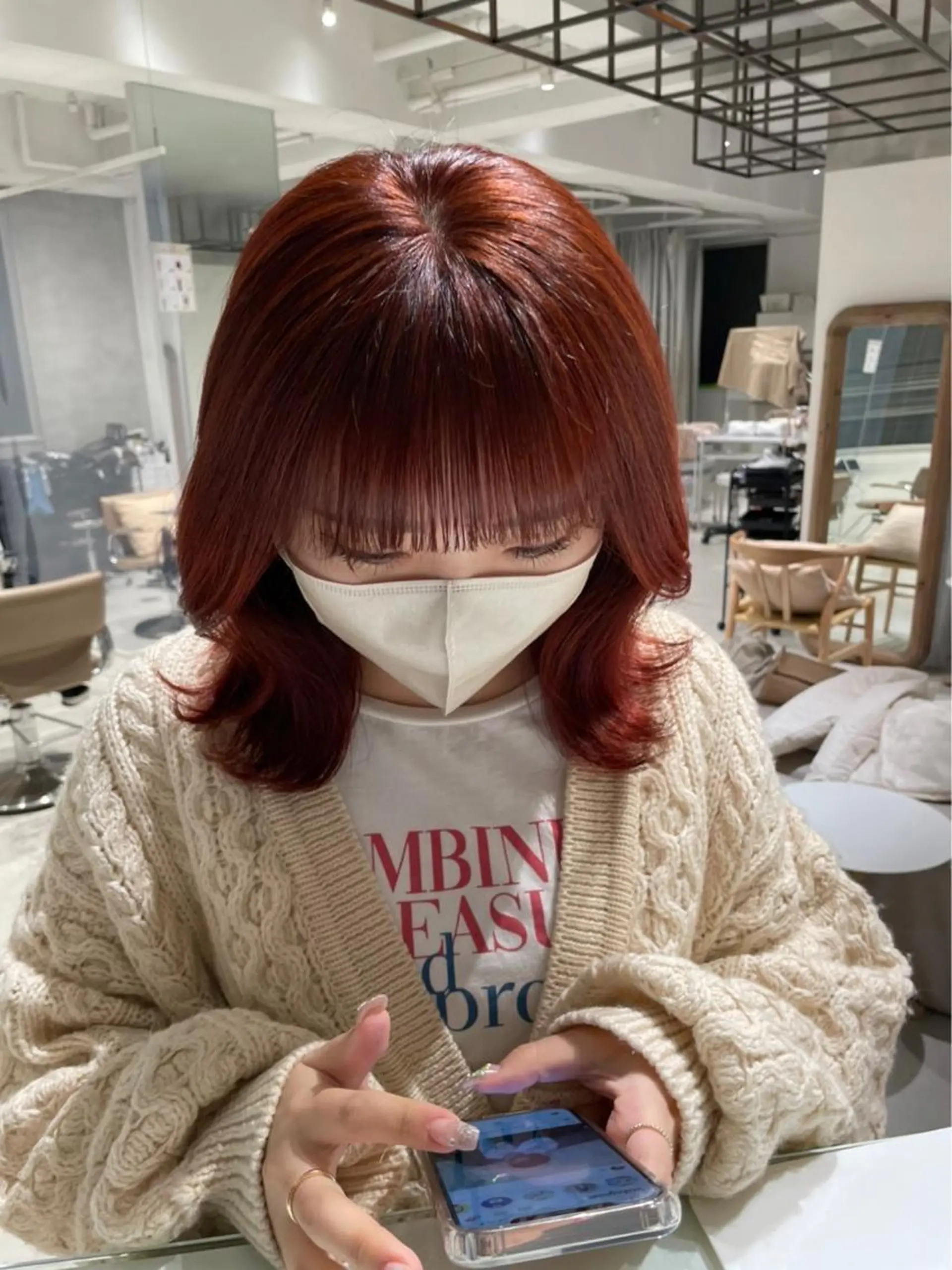 ミディアム カラー loely 💞miyuのヘアスタイル