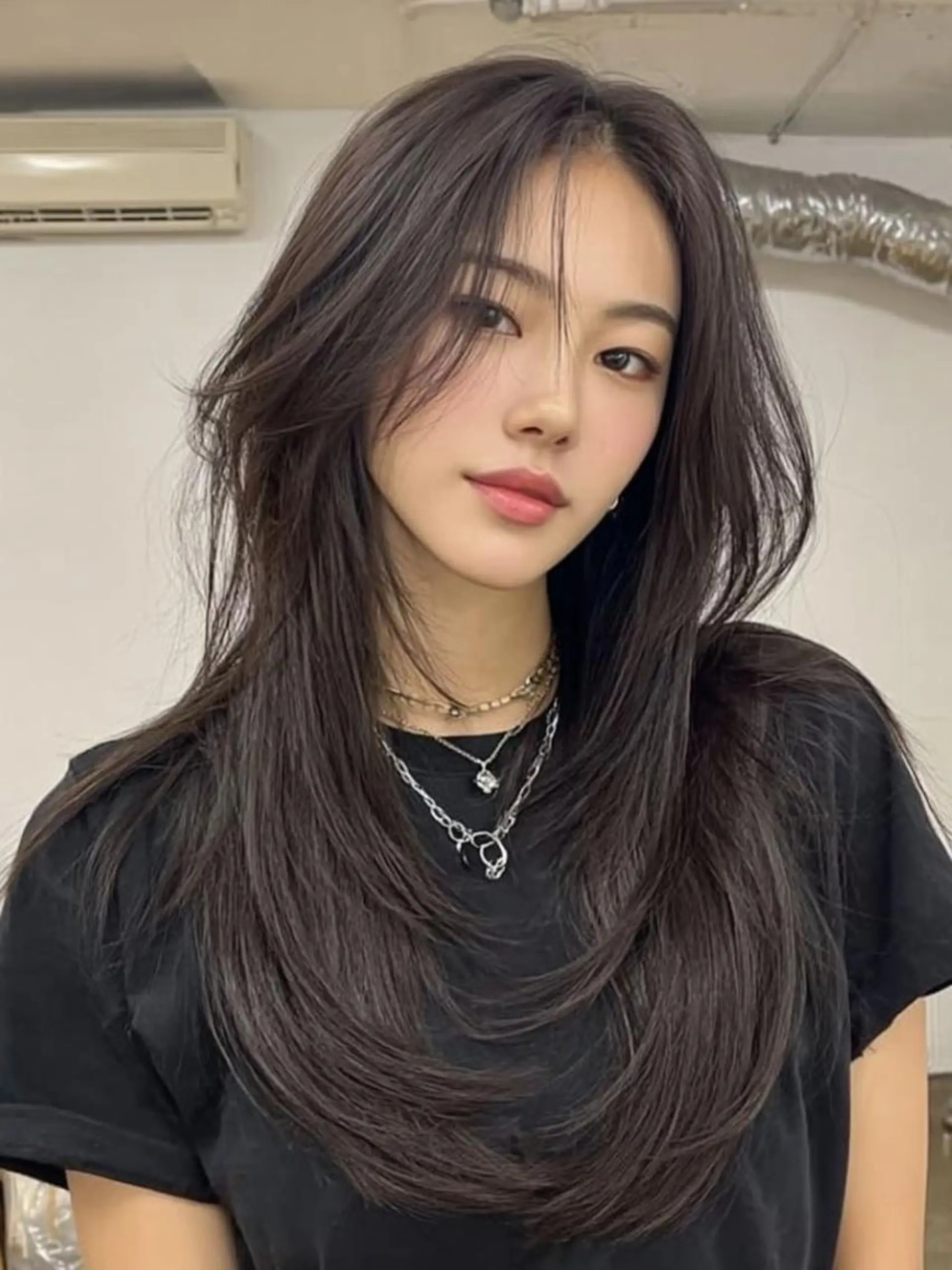 カラー ロング ✂韓国レイヤー 🦋みやび🪽のヘアスタイル