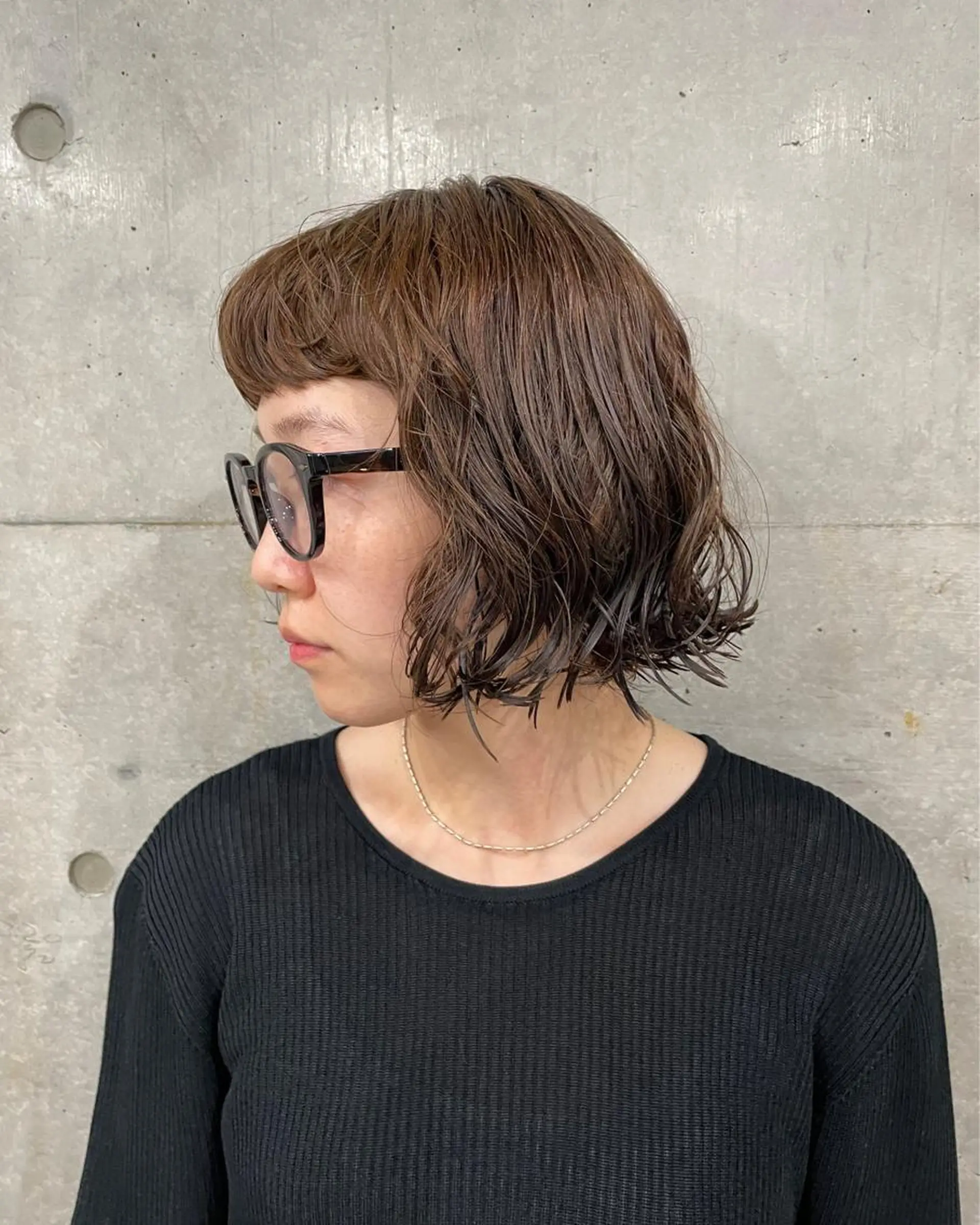 ミディアム パーマ 吉田一輝 外国人パーマのヘアスタイル