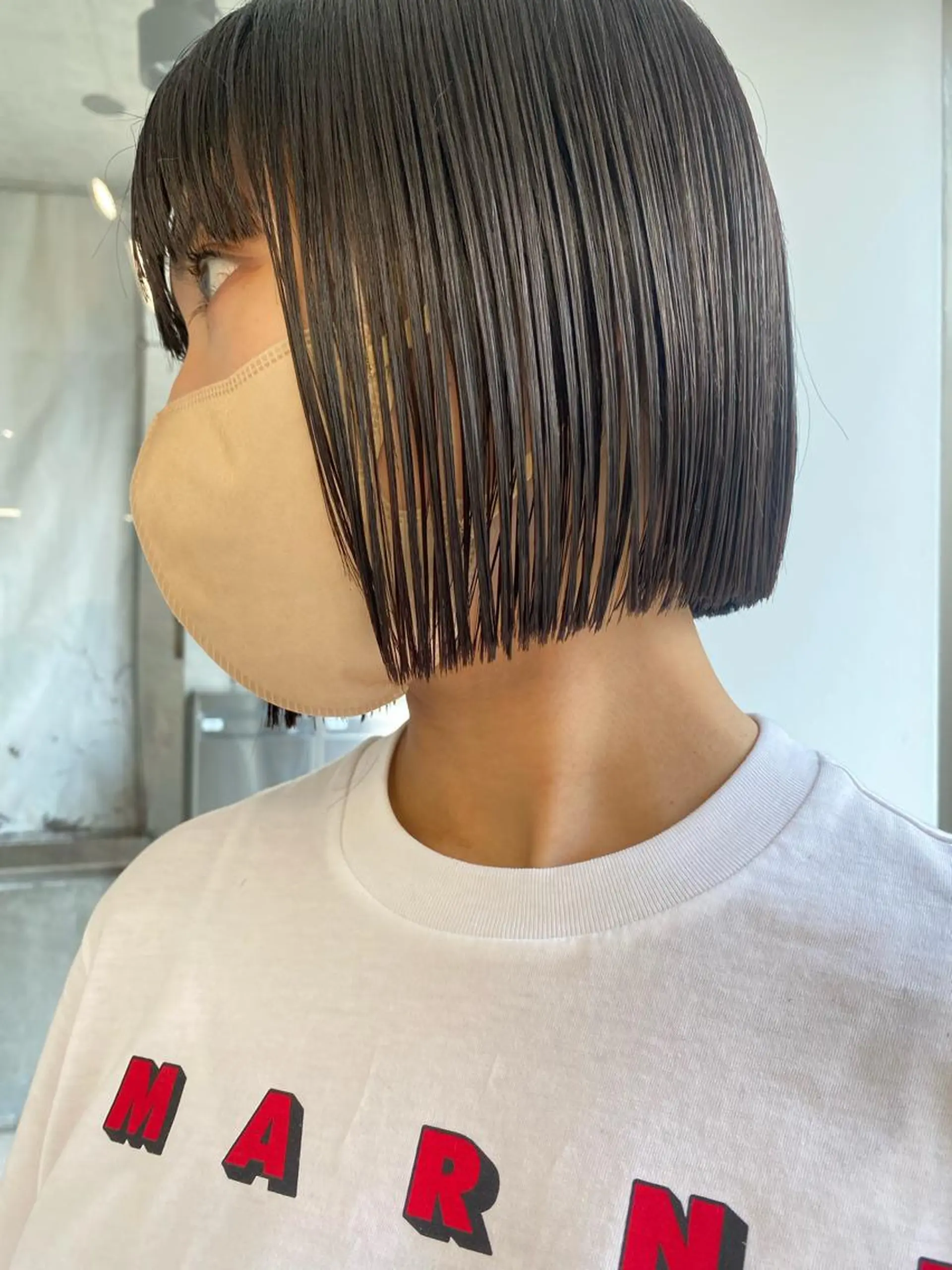 ショート カラー カット ヘアカラー トリートメント センターパート/ 暖色カラーayuのヘアスタイル