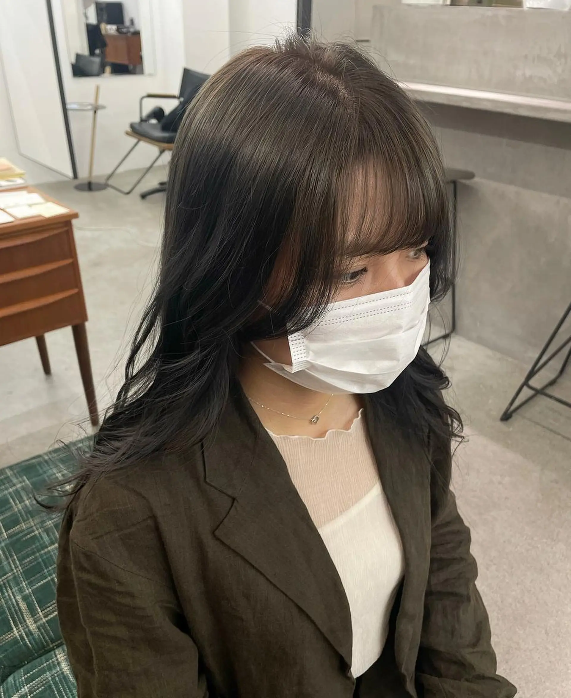 ロング カラー 透明感カラー パーマ、ボブ、透明感 カラー、小須田ゆあのヘアスタイル