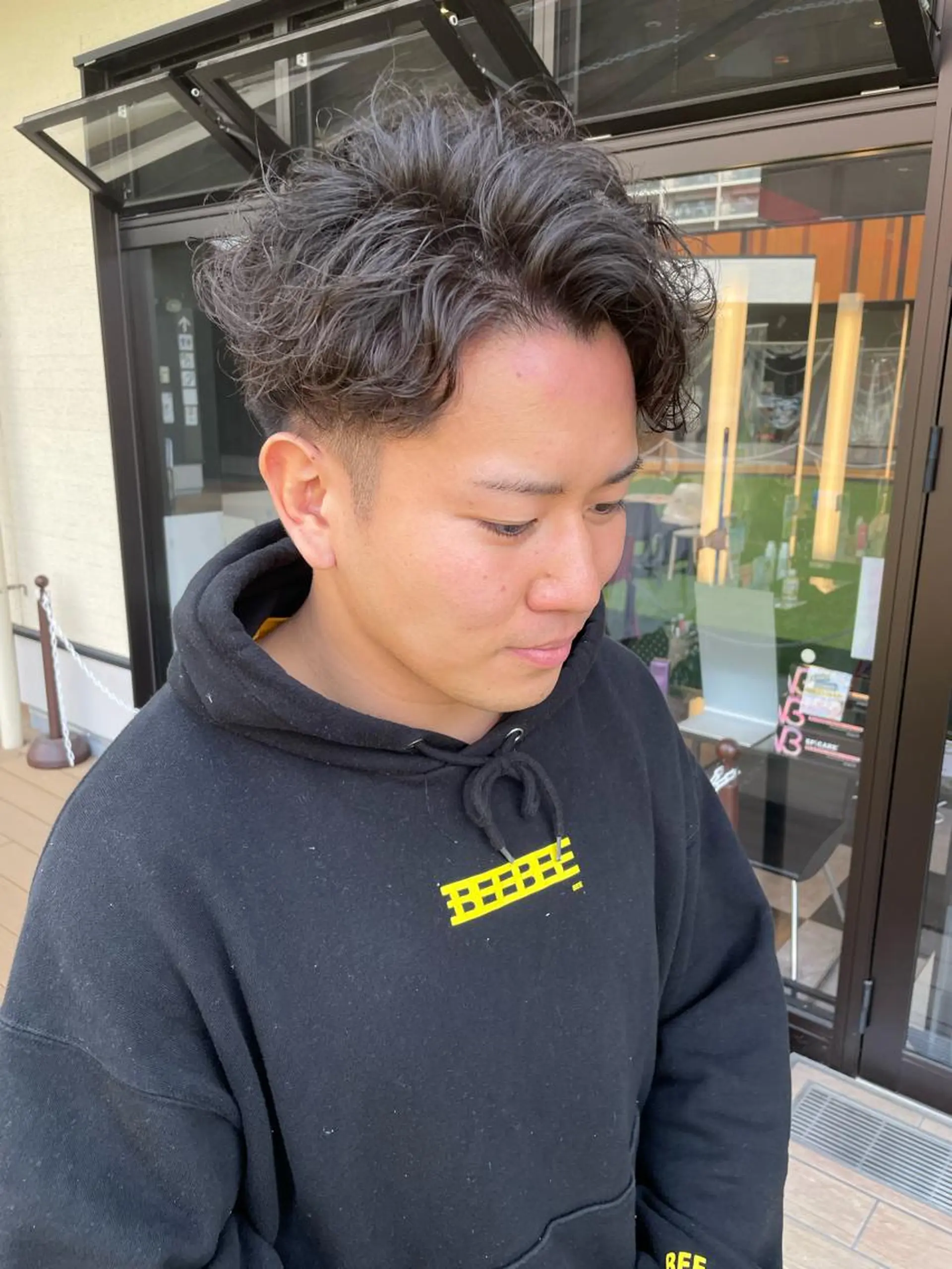 ショート パーマ メンズ メンズパーマ メンズヘア特化 崎田 成人のヘアスタイル