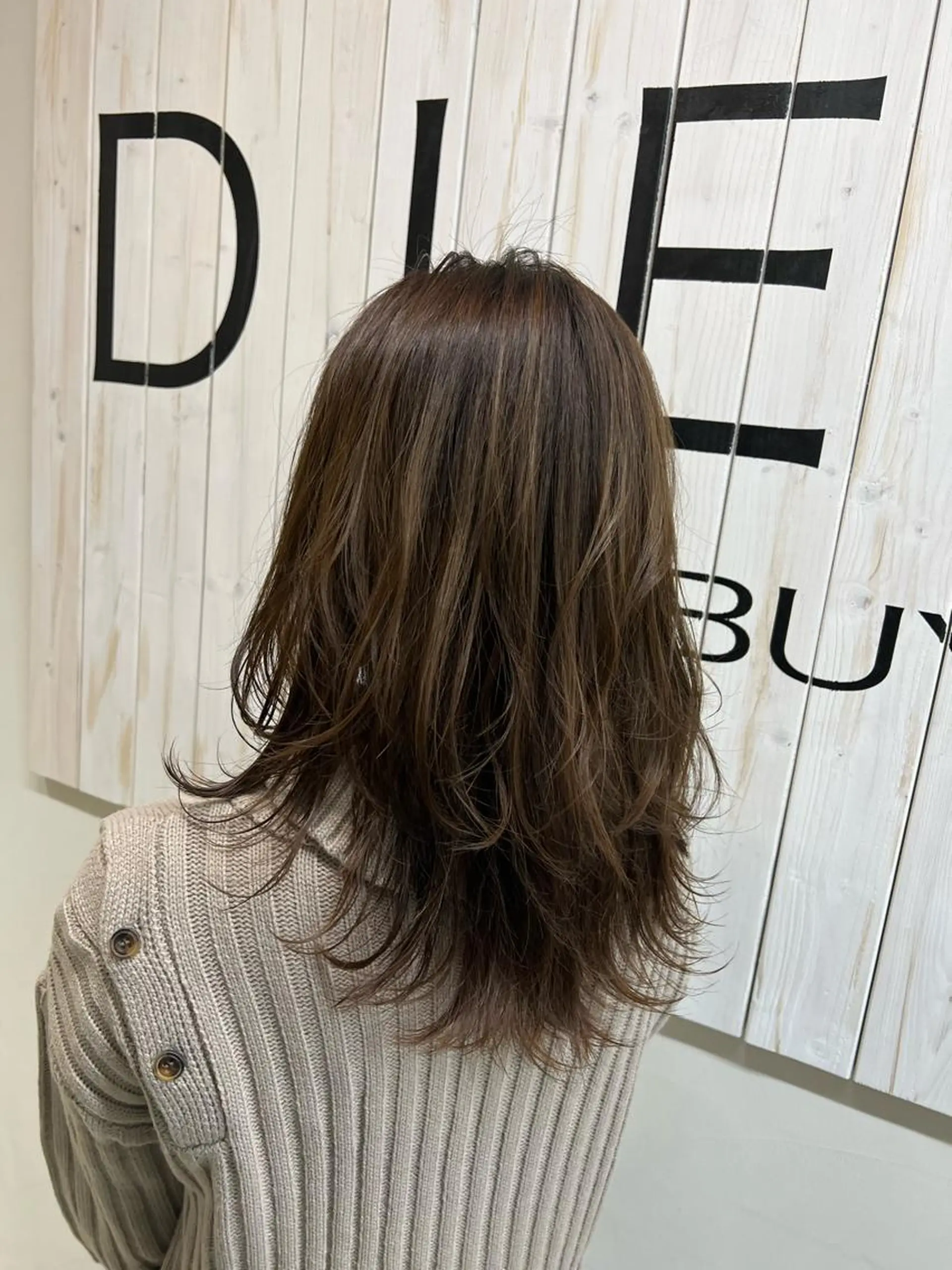 ロング カラー パーマ ウルフカット DIECESHIBUYA.所属・メンズ似合わせ/ ビジネスヘア/比嘉のヘアスタイル