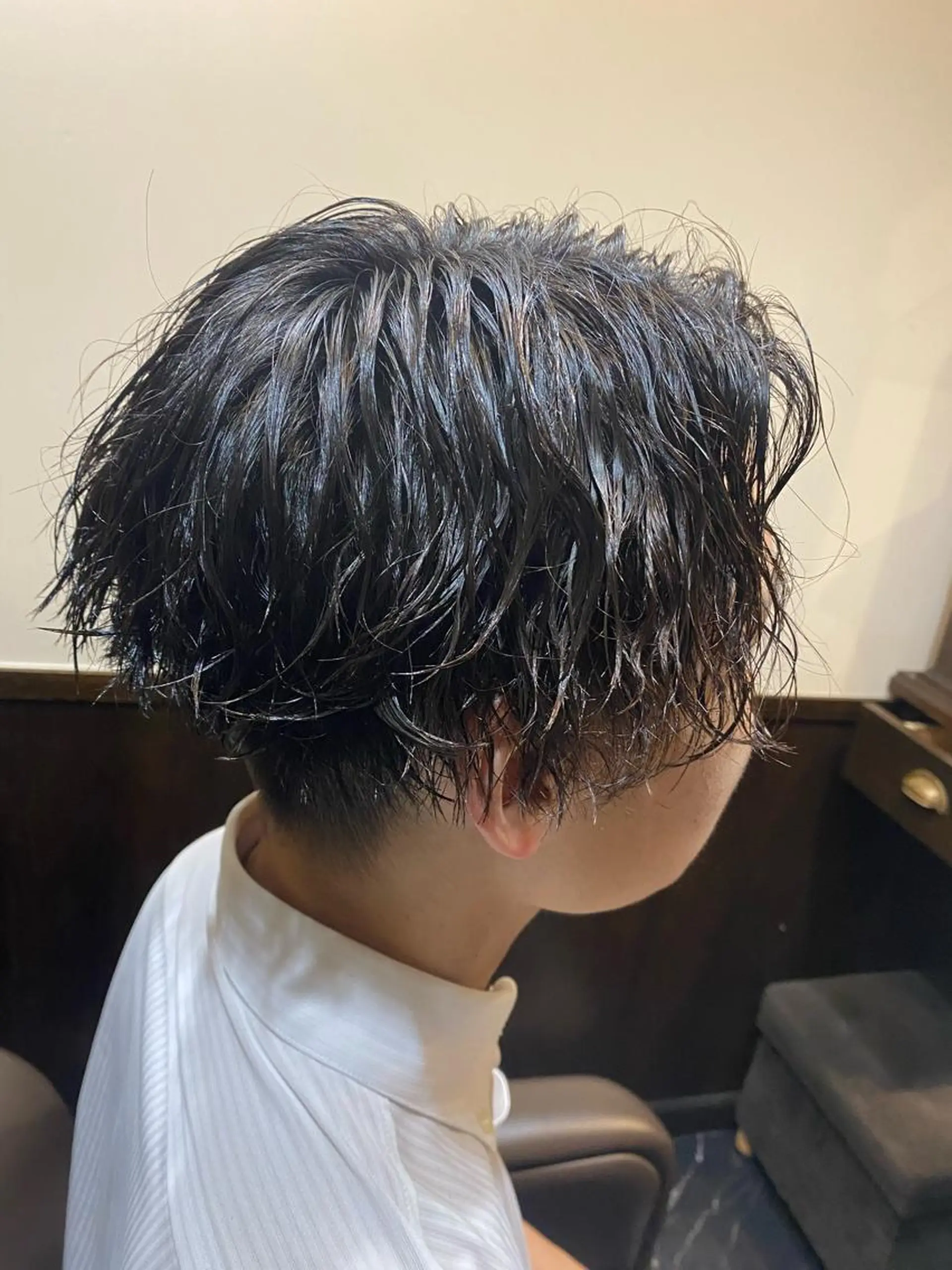 セミロング パーマ 祐川 寛太のヘアスタイル