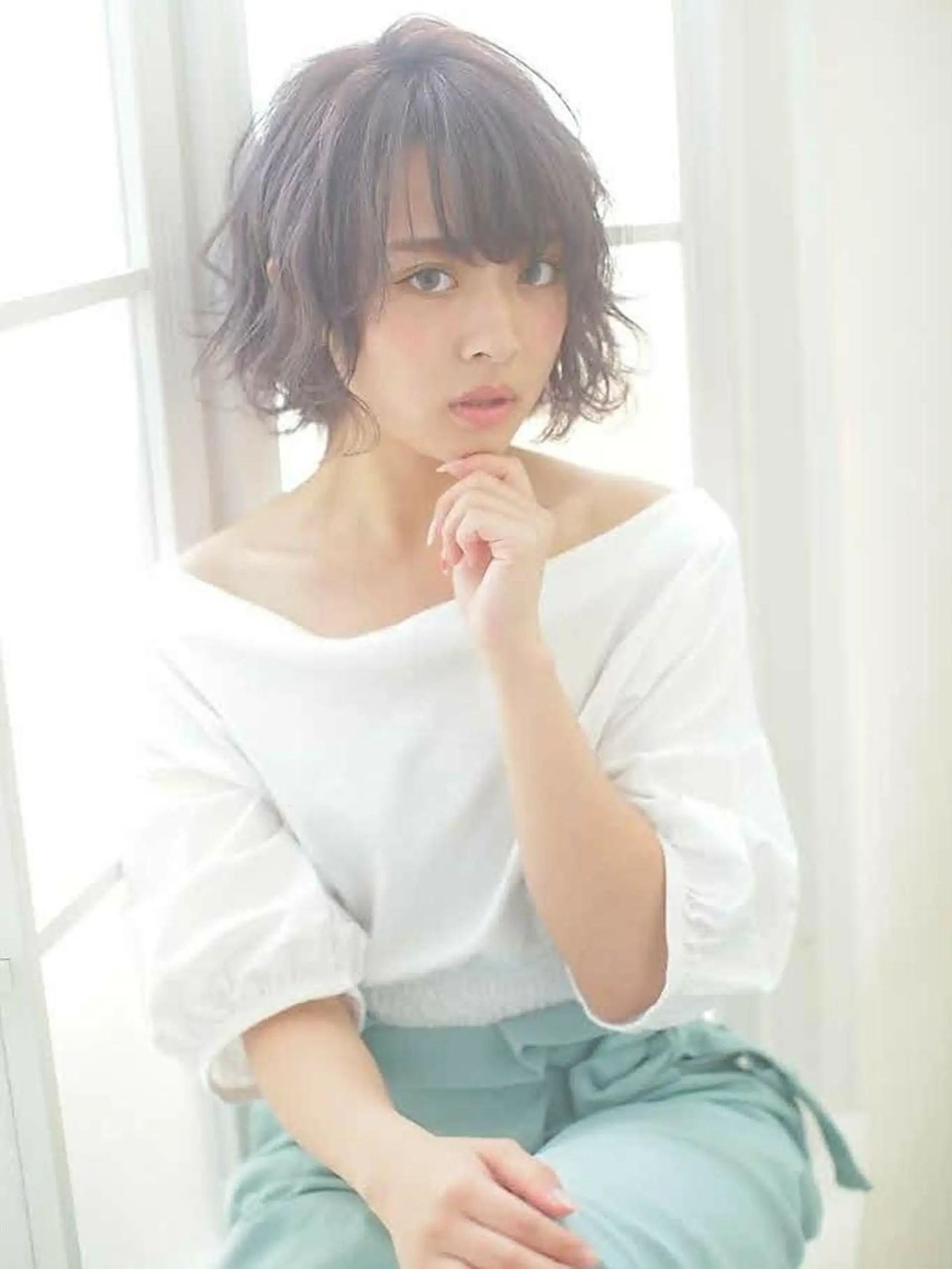 ショート カラー ヘアアレンジ ラベンダーカラー 【髪質改善美容師】t occa茨木篠原健太のヘアスタイル