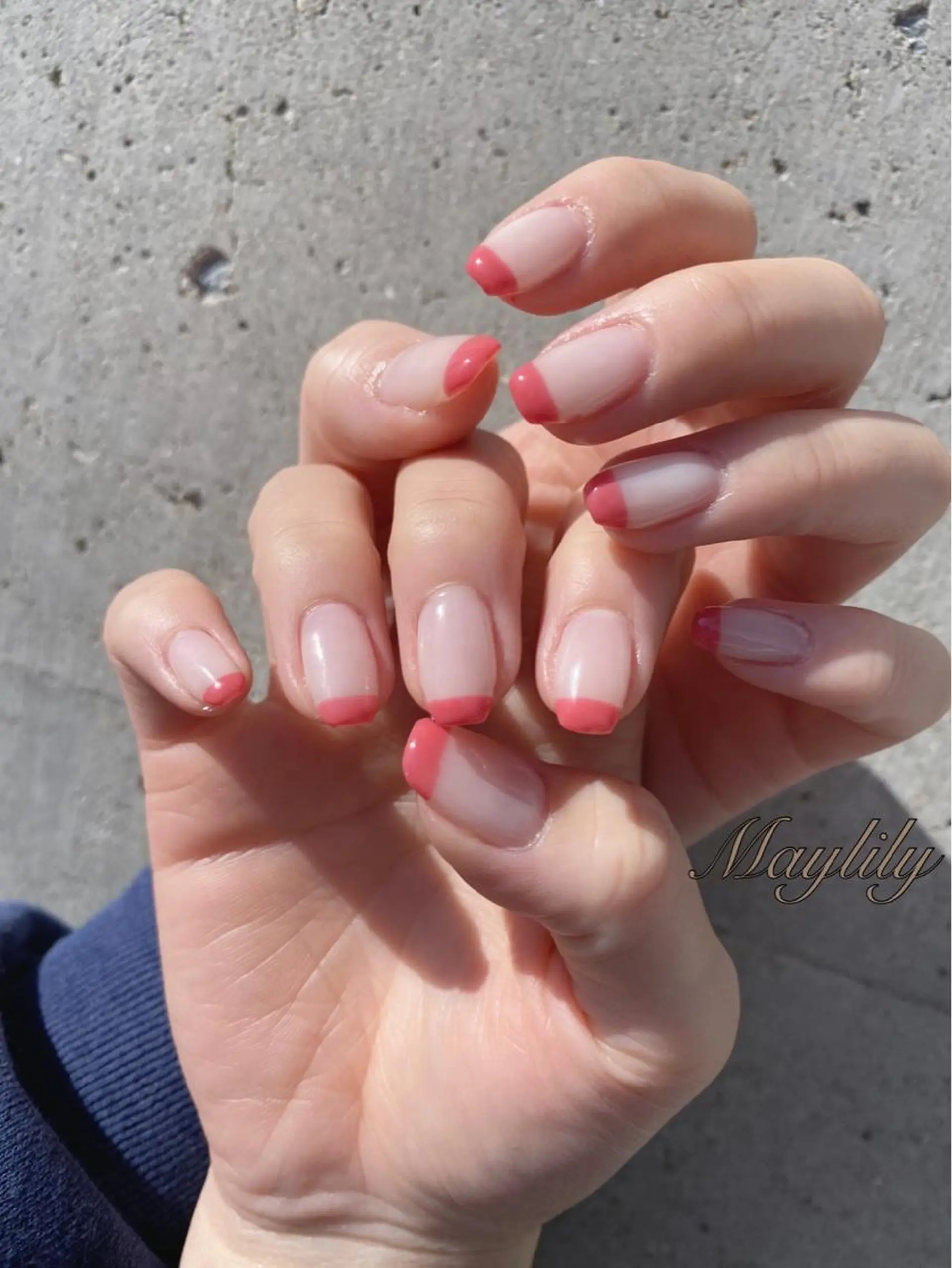 ネイル 持ち込み ハンドネイル Nail care salon Maylily所属・Nail salon Maylilyのネイルデザイン