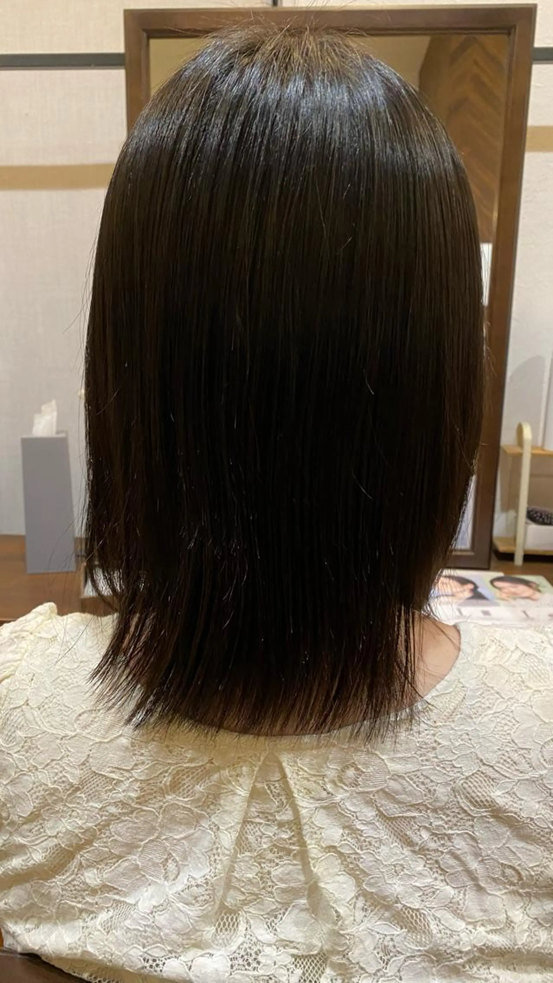 ミディアム 縮毛矯正 HAIR DESIGN  SEABELLE所属・さかい ゆかりのヘアスタイル