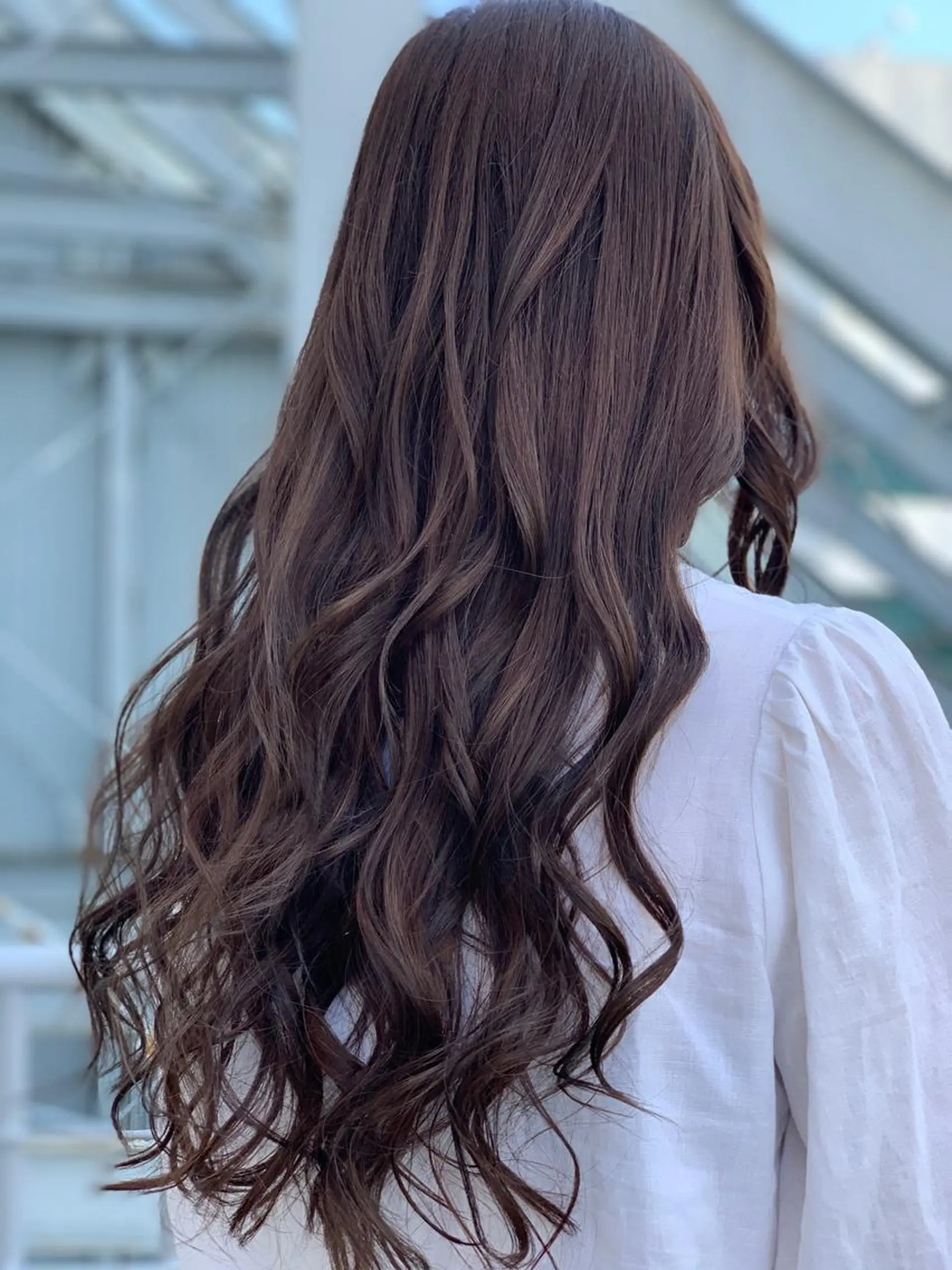 ロング カラー ヘアアレンジ ヘアカラー 髪質改善×ハイトーン 中田啄也のヘアスタイル