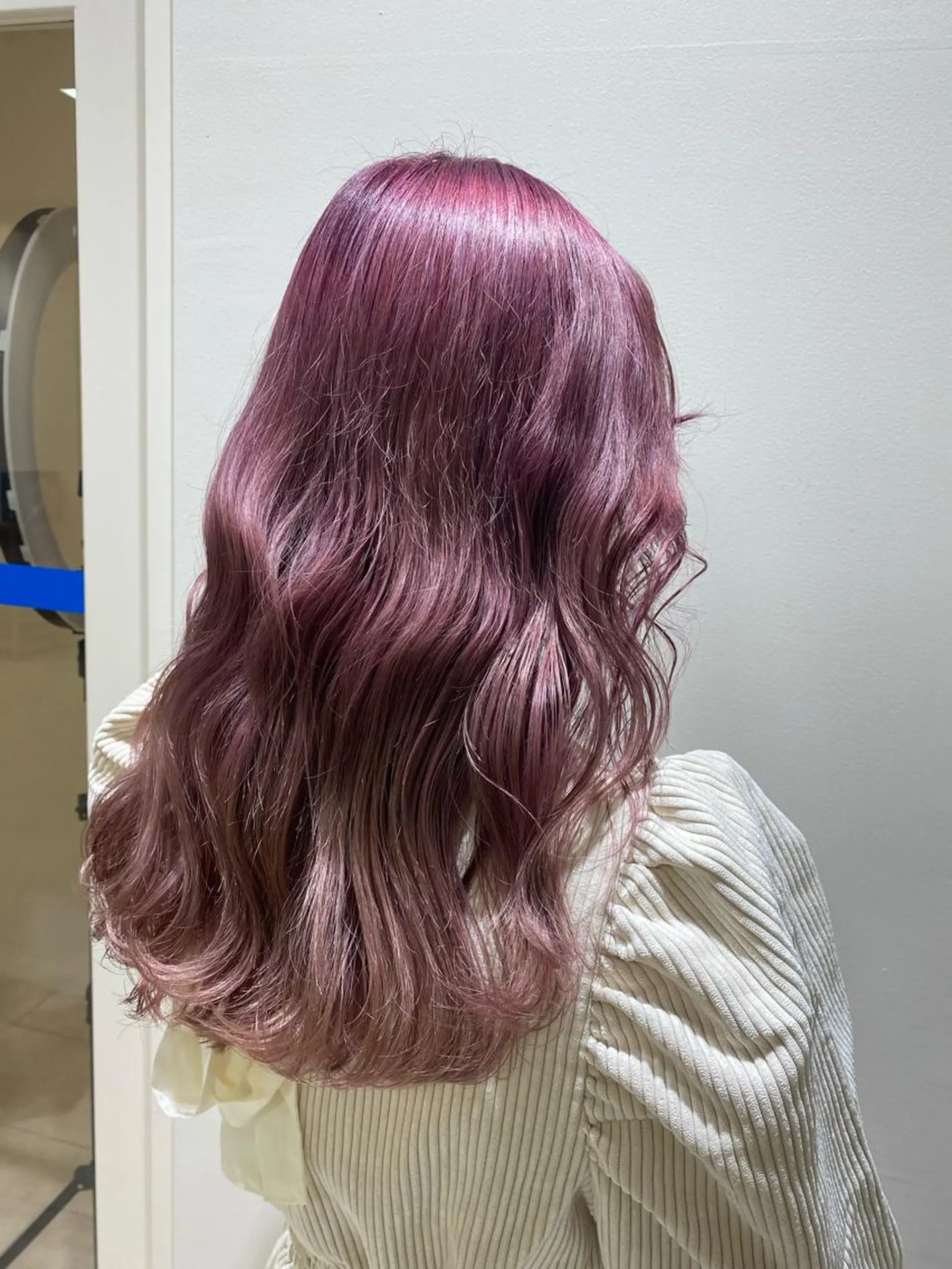 セミロング カラー ピンクカラー ヘアカラー トリートメント ハイトーン/ウルフ /レイヤー/坂野幸伸のヘアスタイル