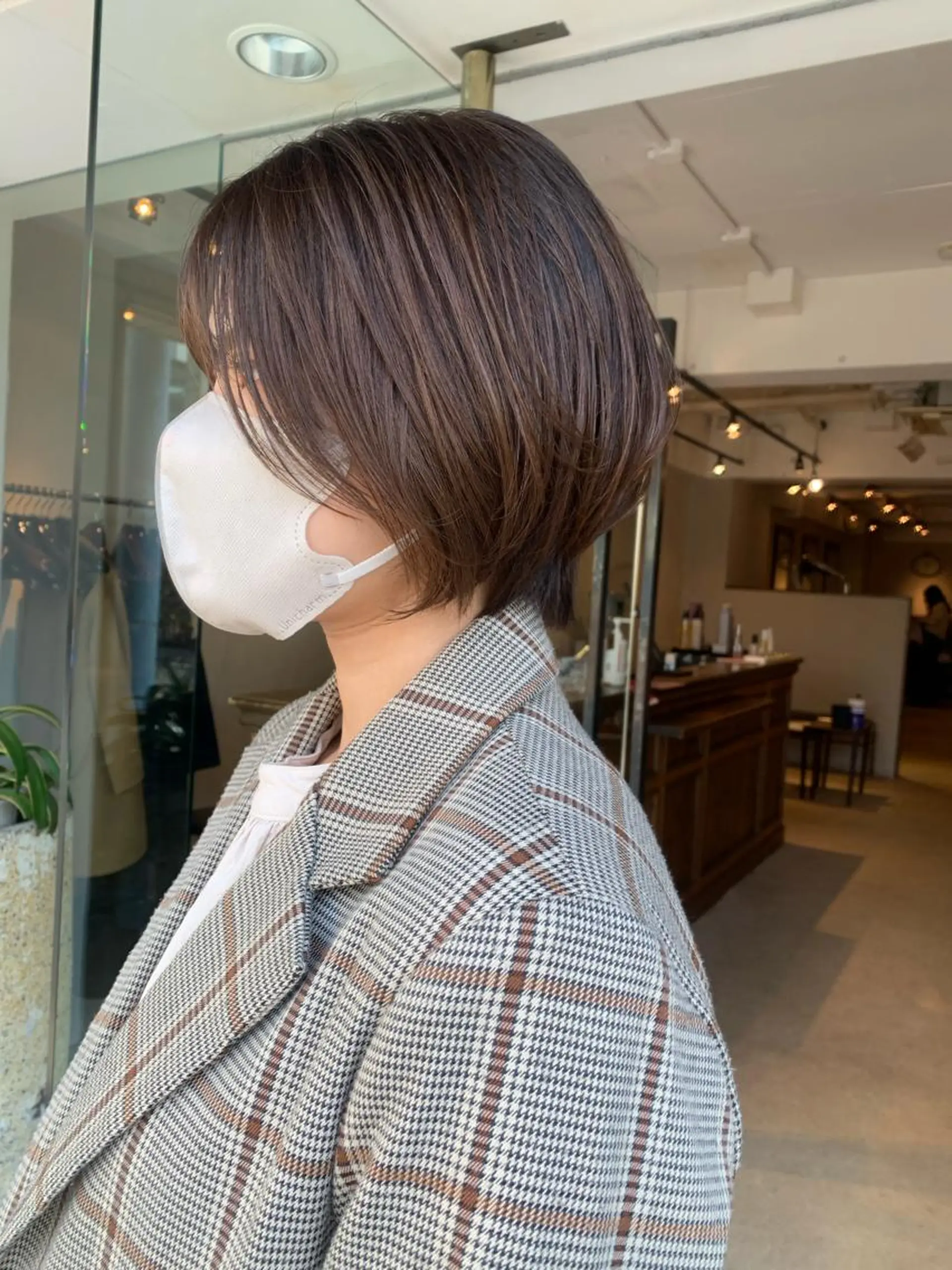 ショート カラー 透明感/オリーブ/ グレージュ/YUKAのヘアスタイル