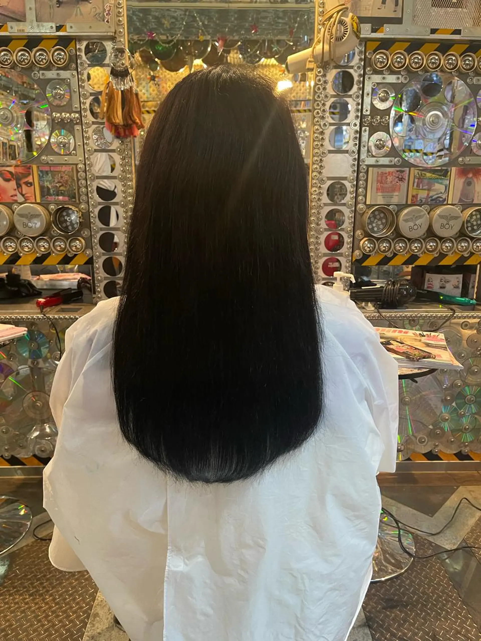 ロング カラー ヘアアレンジ マツエク・マツパ 編み込みエクステ シールエクステ エクステ ロング haco+所属・🌈派手髪エクステ ブレイズ🌈ひろとのヘアスタイル