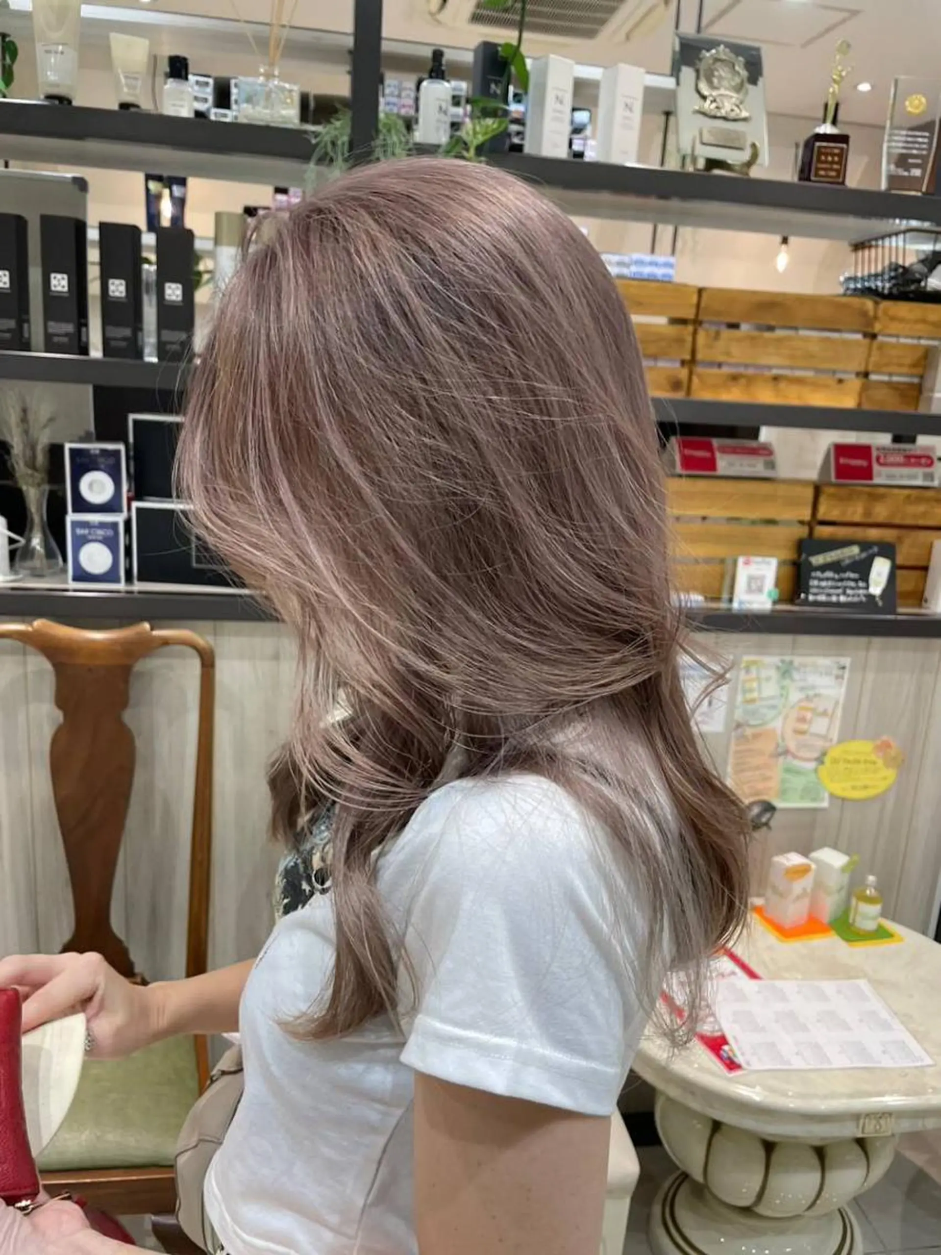 ロング カラー ブリーチ ダブルカラー 💐透明感カラー💐 おかじま まりか💐のヘアスタイル