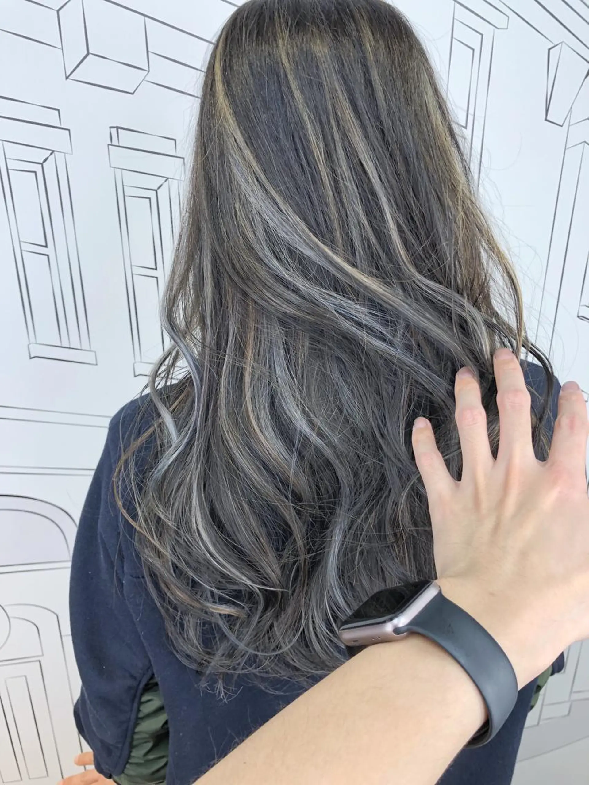 セミロング カラー ハイライトカラー ハイライト レイヤー⭐️カラー ⭐️平川雅史のヘアスタイル