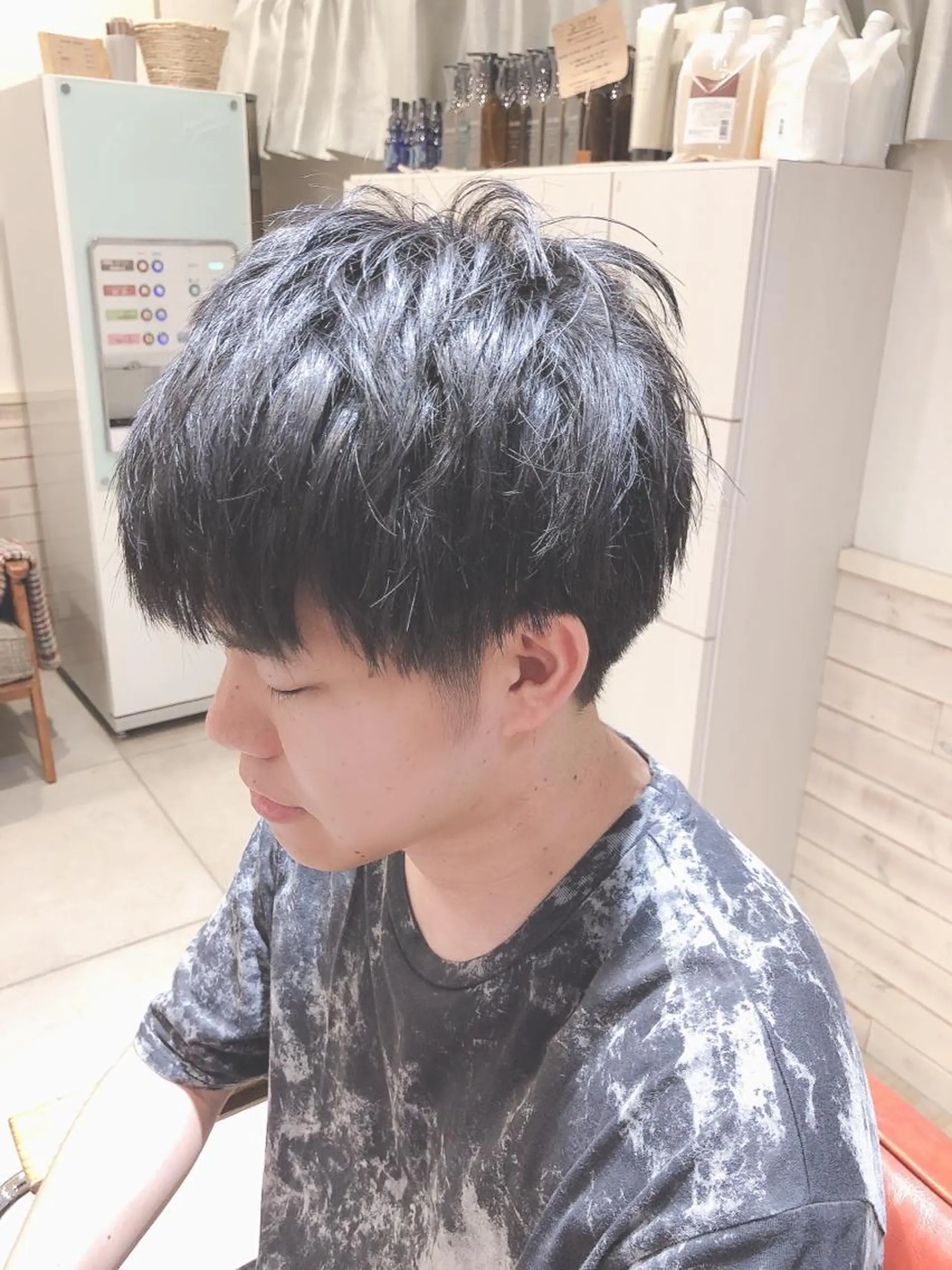 メンズ あき えいみのヘアスタイル