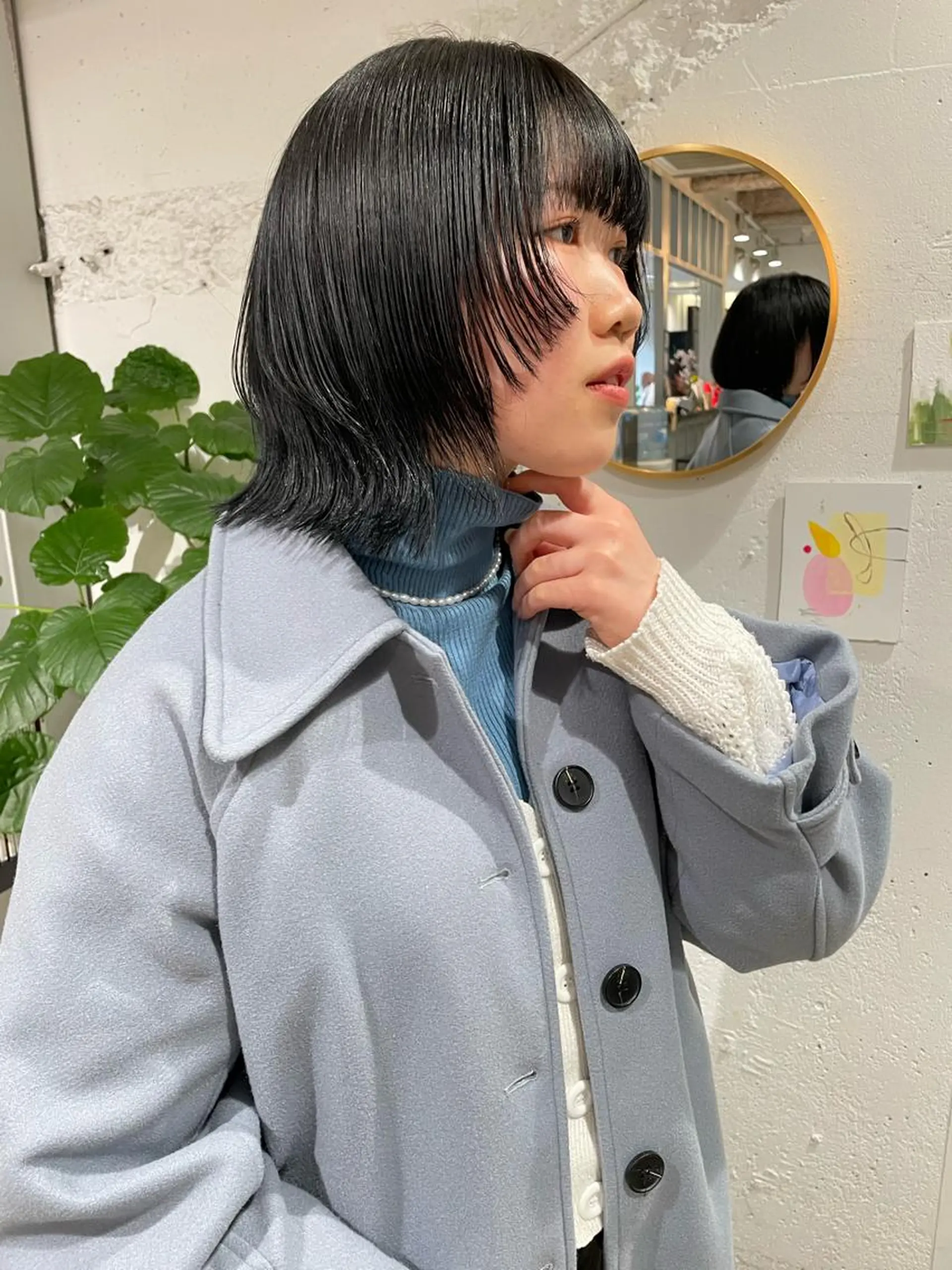 ミディアム カラー 大角  実希のヘアスタイル