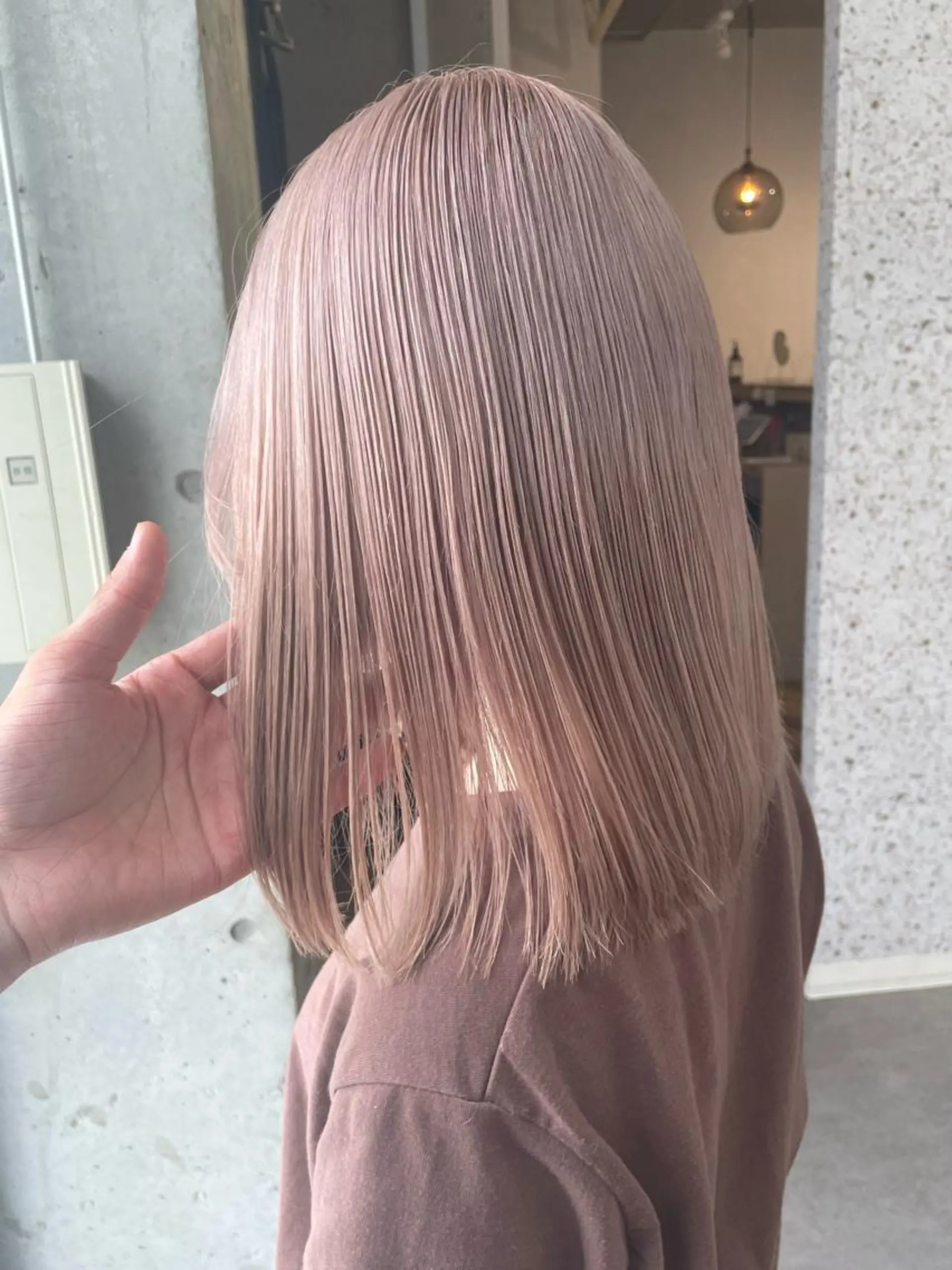 ミディアム カラー lani hair salon所属・SHOTO ハイトー ン/デザインカラーのヘアスタイル