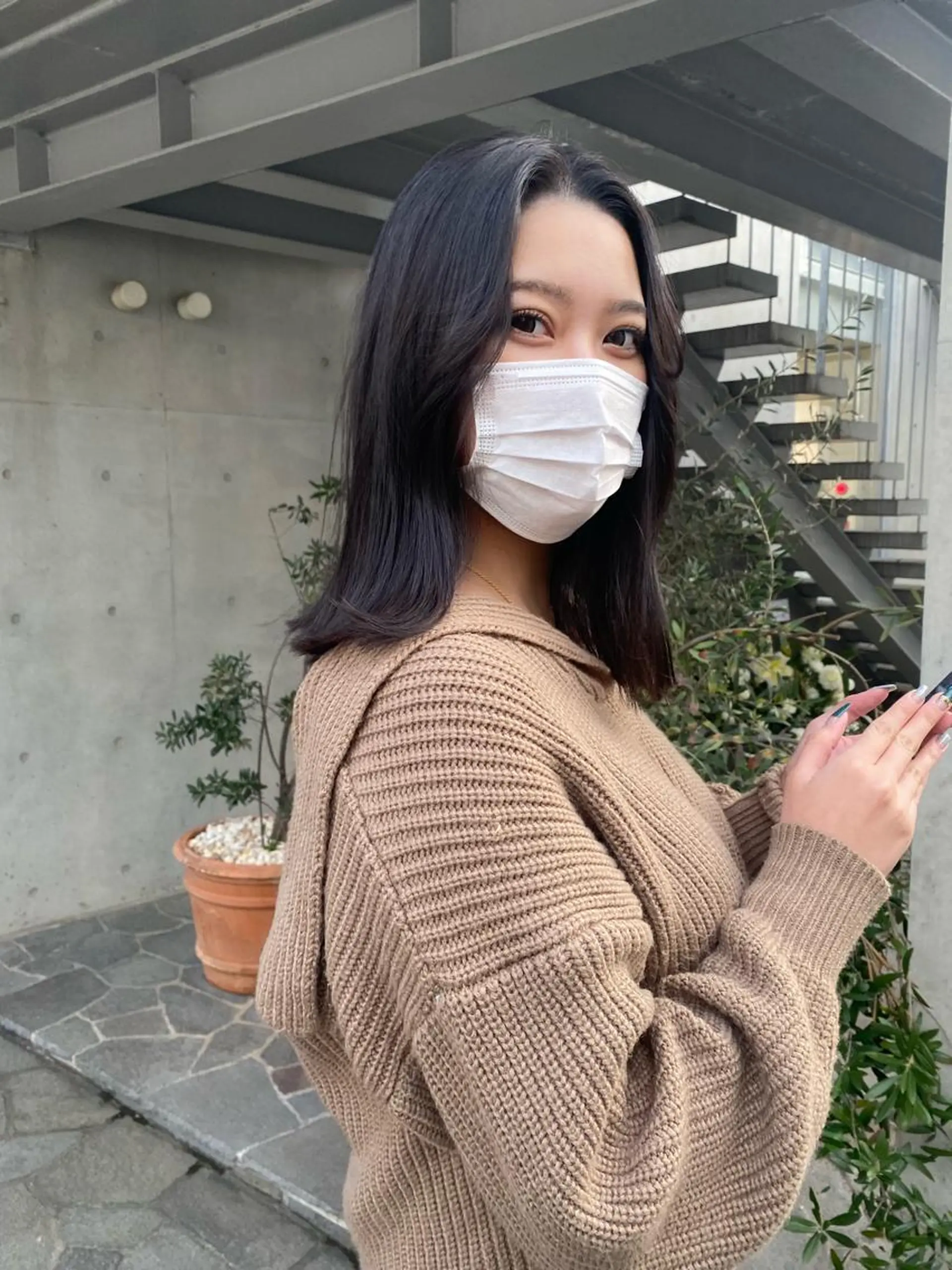 ミディアム カラー ヘアアレンジ アッシュ ラベンダーカラー ラベンダーアッシュ ラベンダーグレー SALOWIN原宿iori店所属・レイヤー🌟艶カラー 🕊まやのヘアスタイル